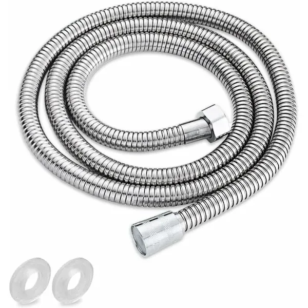 Retro Brass Shower Hose, 150 cm Length, Universal 1/2 Thread Connection, ensures that, despite being exposed material, G1/2 Thread