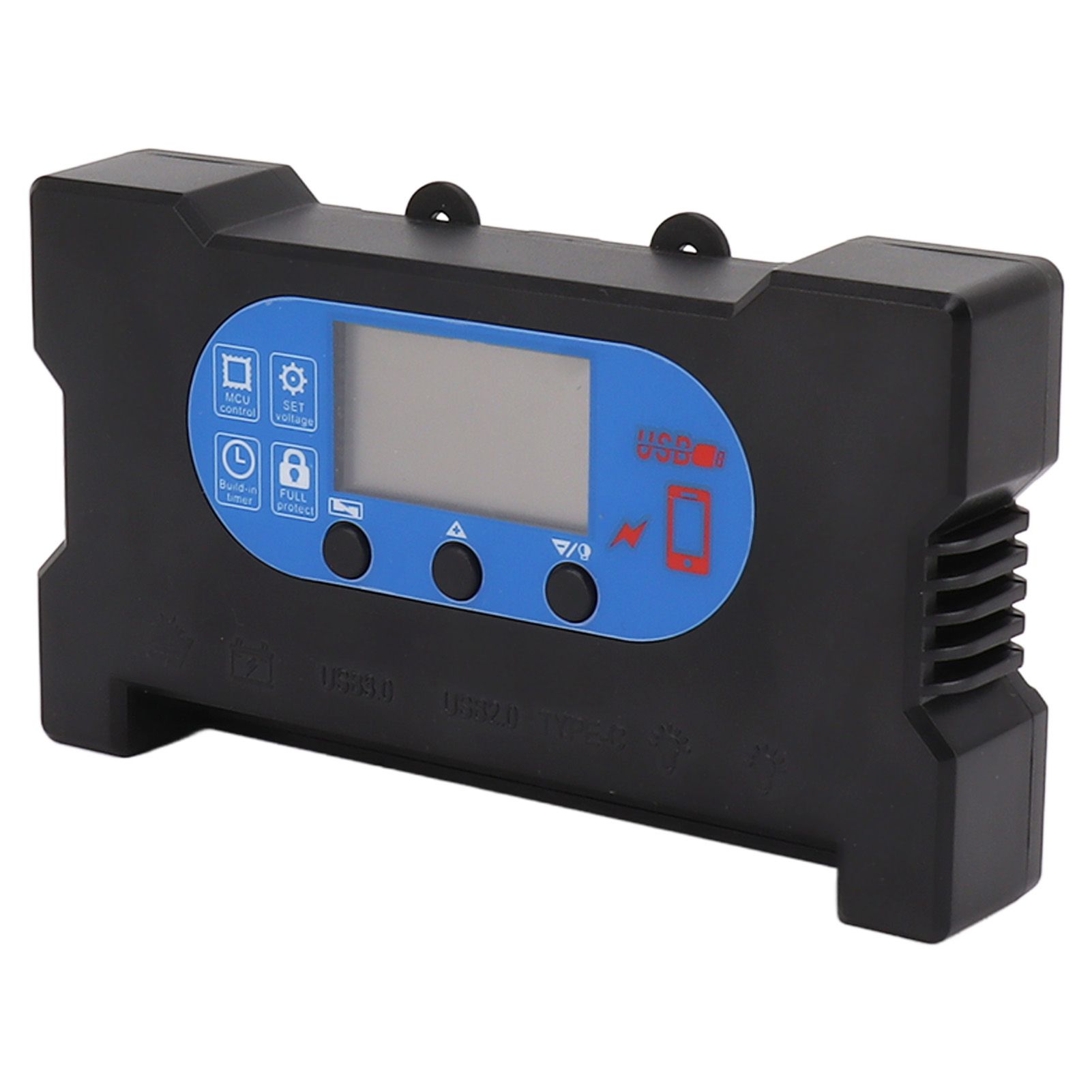 Solar Control Dual USB Type C DC Fast Charging Solar Charge Discharge Controller Solar Panel Controller 80A