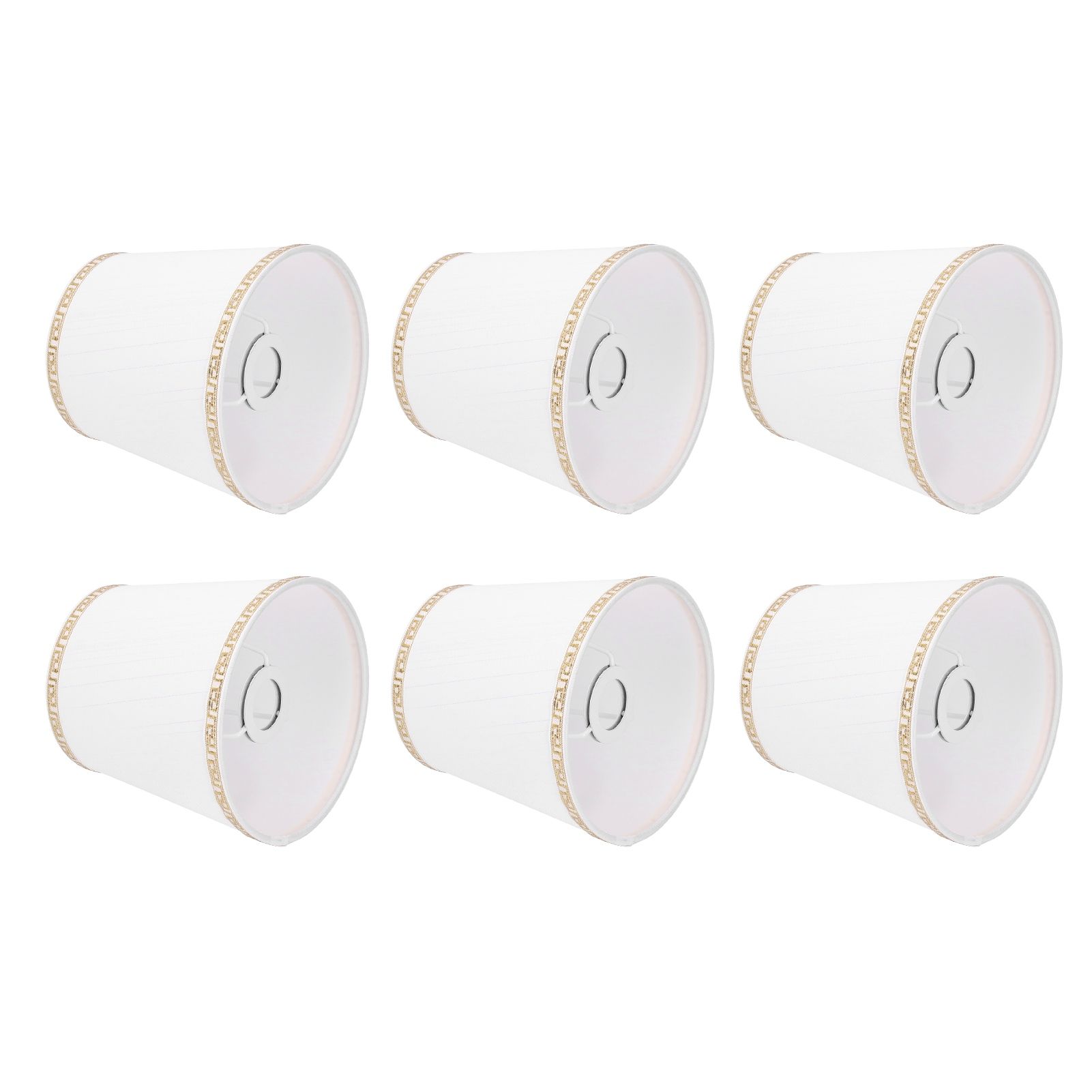 6Pcs European Style Lampshade Cover for Chandelier Wall Light W/E14 Interface Lamp Base Round Mouth Mount — image 4