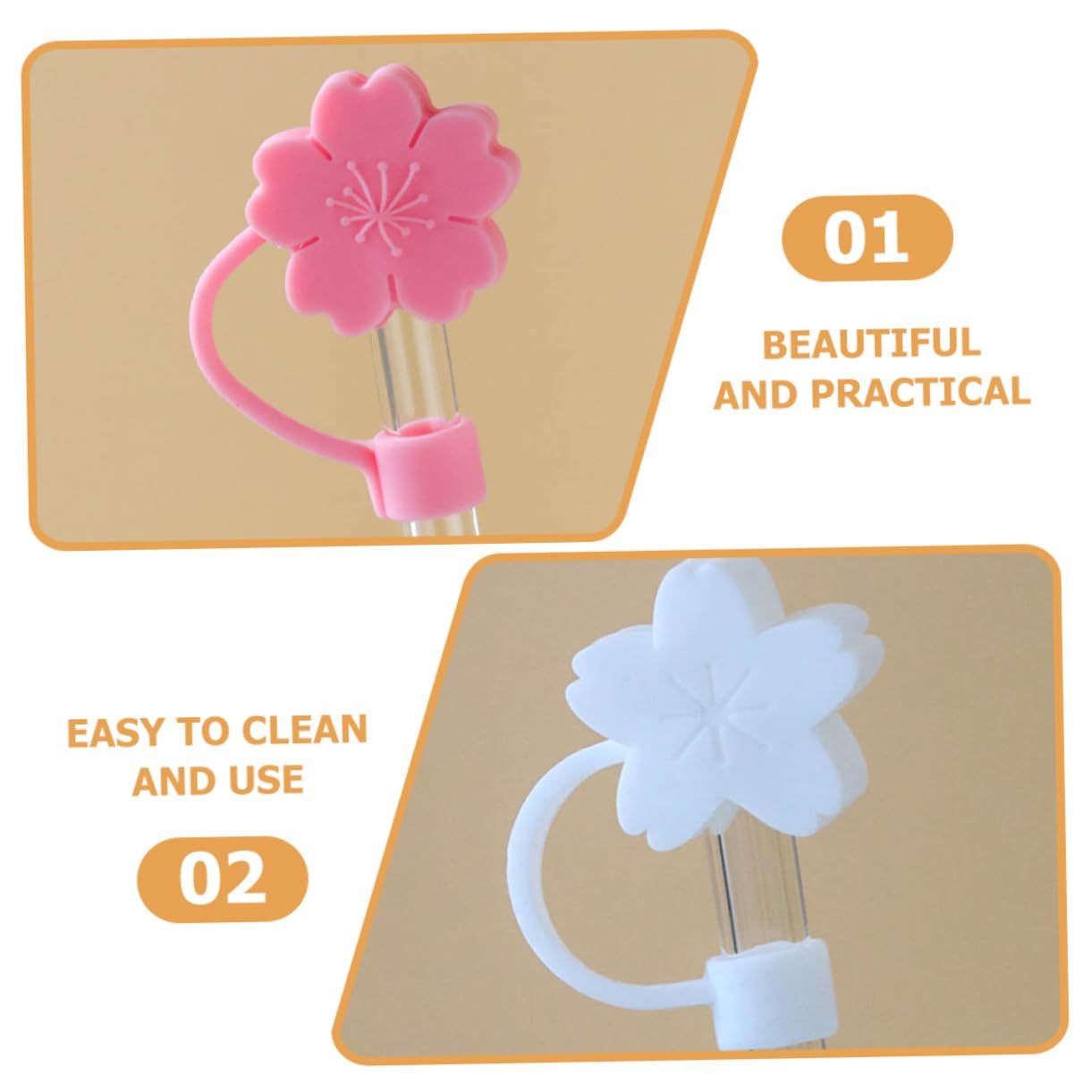 4Pcs drinks girl top cover Glass accessories sucker Dust plug protector hawaii Cartoon cap summer skull straw supplies Cute โ image 2