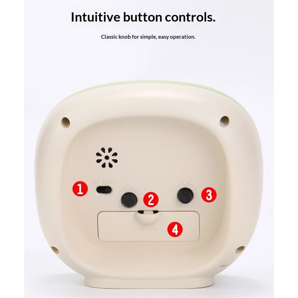 Cute Mini Clock Aesthetic Small Silent Bedside Desk Clock Battery Operated Non-Ticking Shelf Clocks for Décor Livingroom Bedroom Kitchen Desktop Gift — image 4