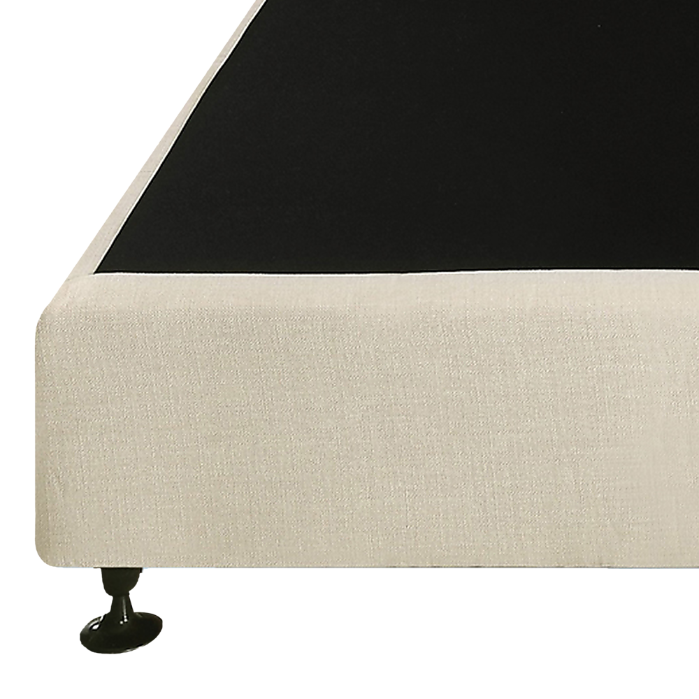 Palermo King Single Ensemble Bed Base Platinum Natural Sand Linen Fabric โ image 4
