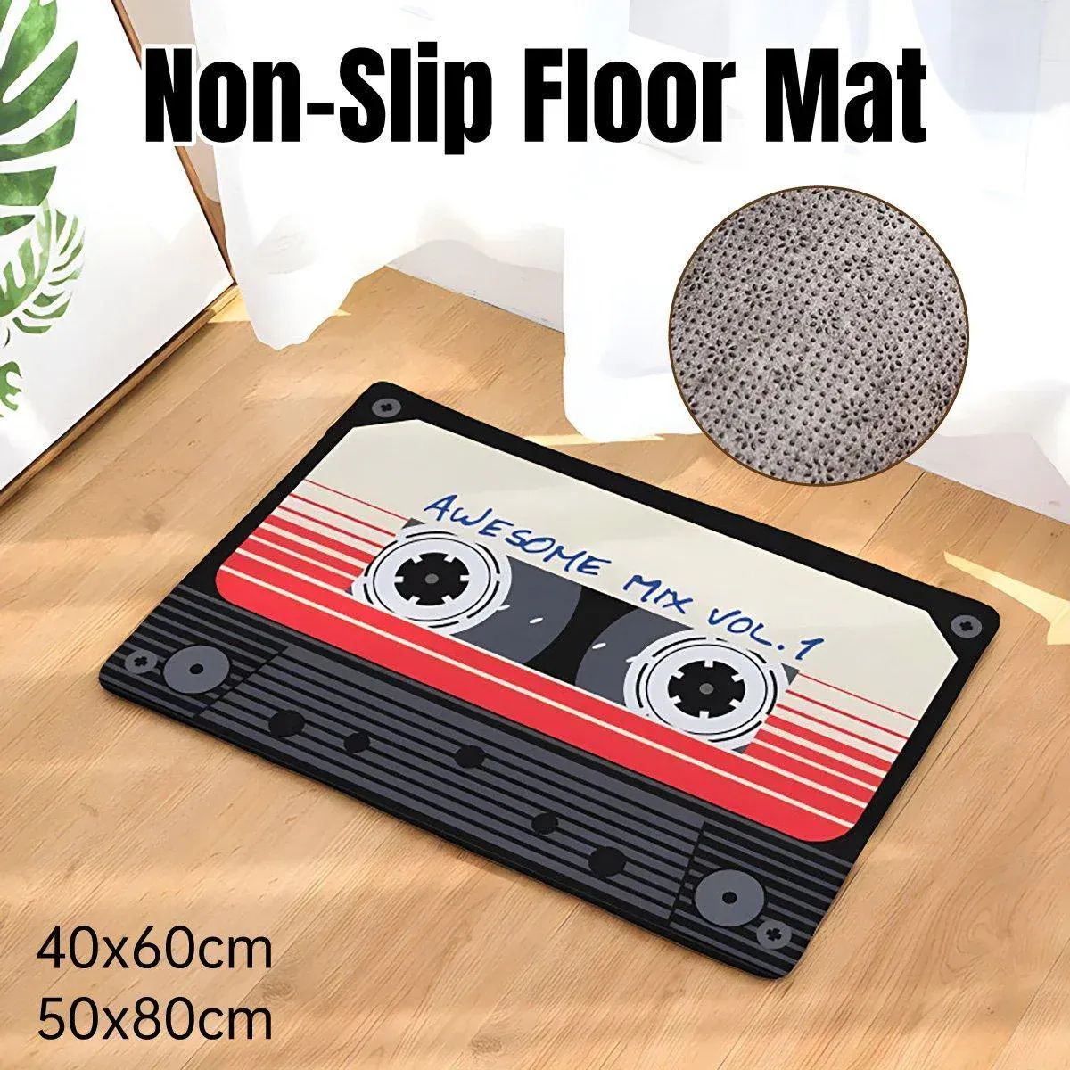 Absorbent Non-Slip Camera Bathroom Floor Mat Family Entry Door Mat Home Rug - 50 × 80CM — image 2