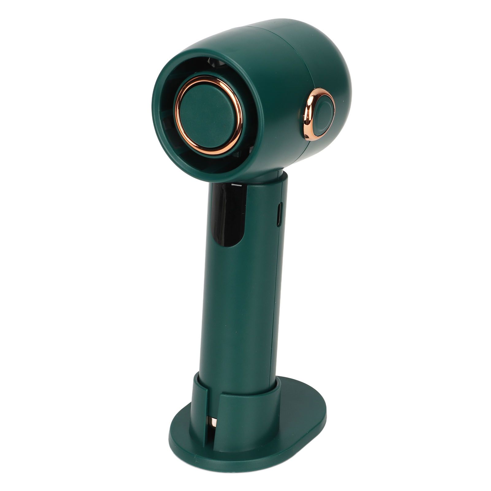 Smart Digital Display Handheld Fan Leafless Silent Small Turbine Fan Pocket Portable USB Electric Fan for Desktop Green — image 6