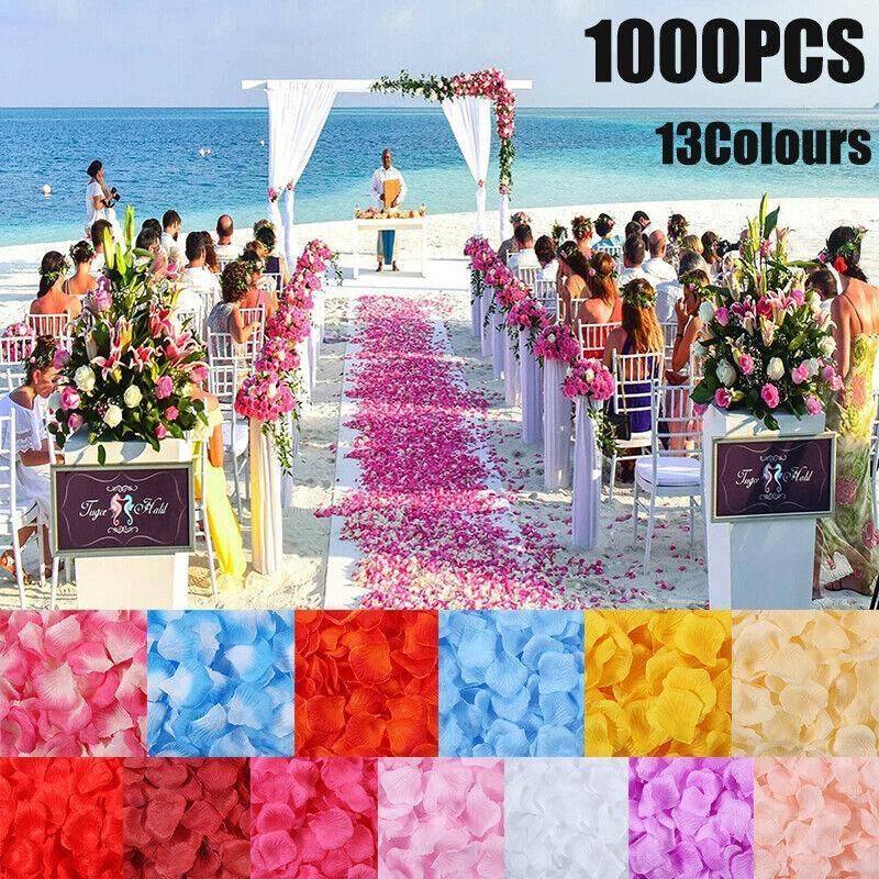 1000 PCS Silk Rose Petals Elegant Wedding or Event Decoration - Yellow โ image 2
