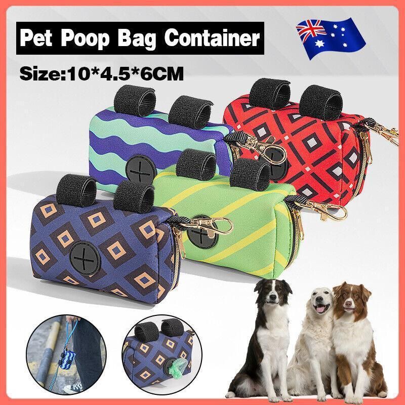Pet Pouch Dog Poop Bag Container Dispenser Puppy Pick-Up Poo Waste Bags Holder - Purple — image 2