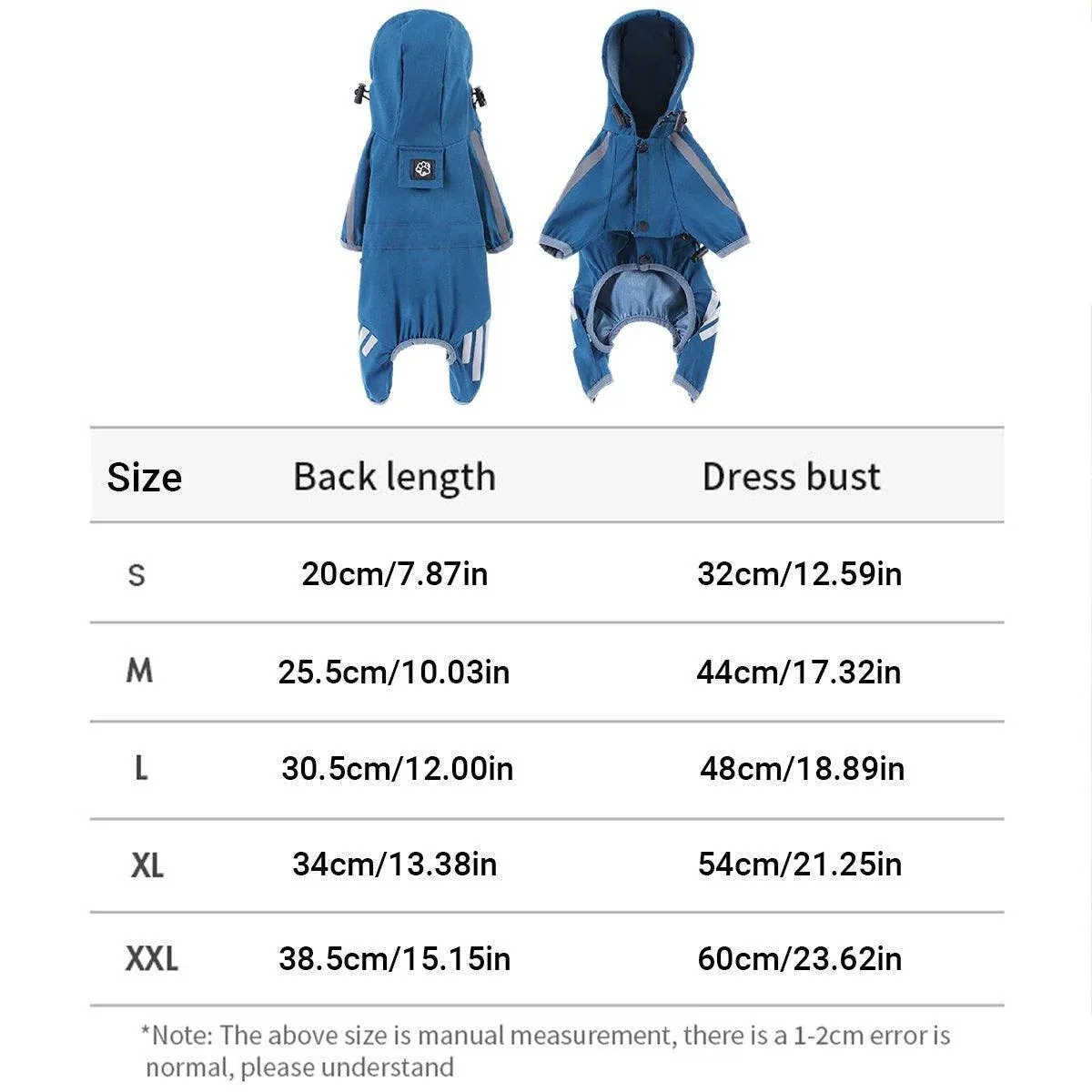 Waterproof Four Corner Pet Raincoats In Large Medium And Small Sizes Are Suitable For Dogs - Orange - L — image 4