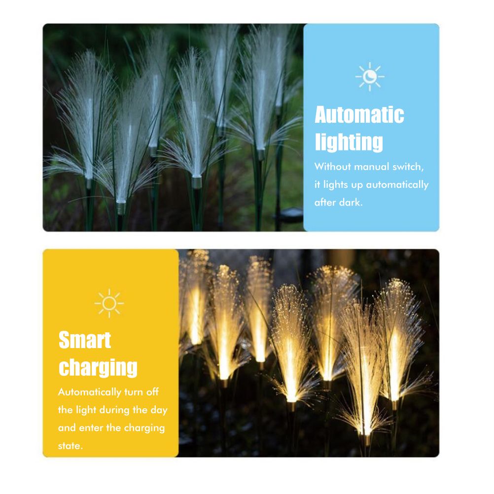 Solar Reed Garden Lights Waterproof LED Garden Stake Lights Decorative for Outdoor Lawn Patio Yard Pathway โ image 5