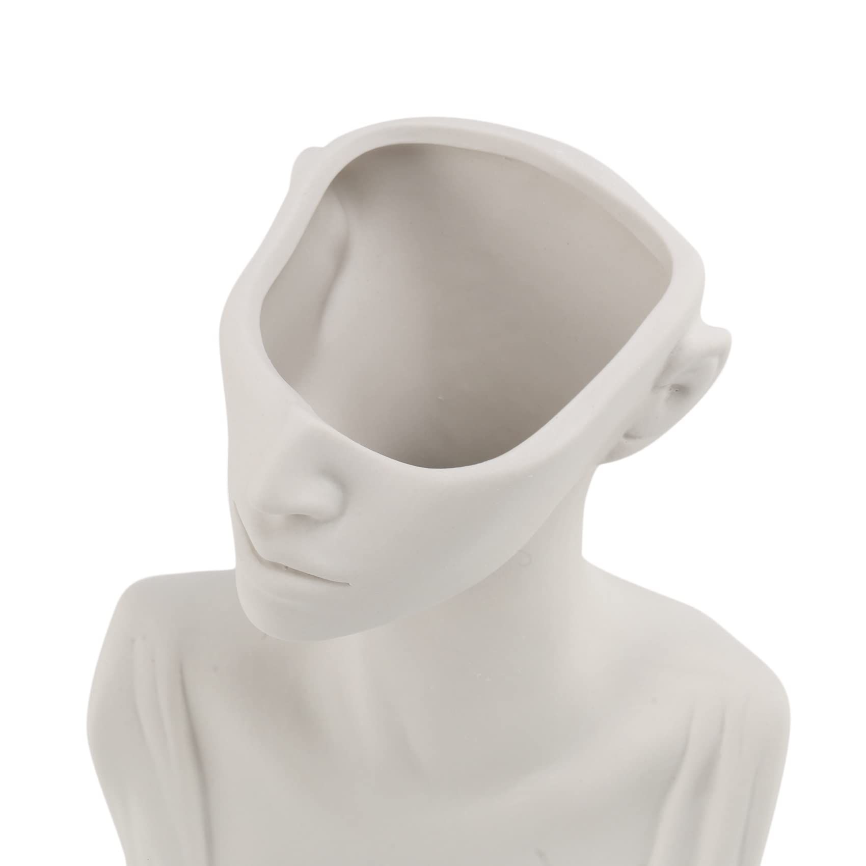 Human Head Face Flower Vases Portrait Vase Decorative Nordic Flower Pot Ornament Ceramics Statue Crafts Home — image 5