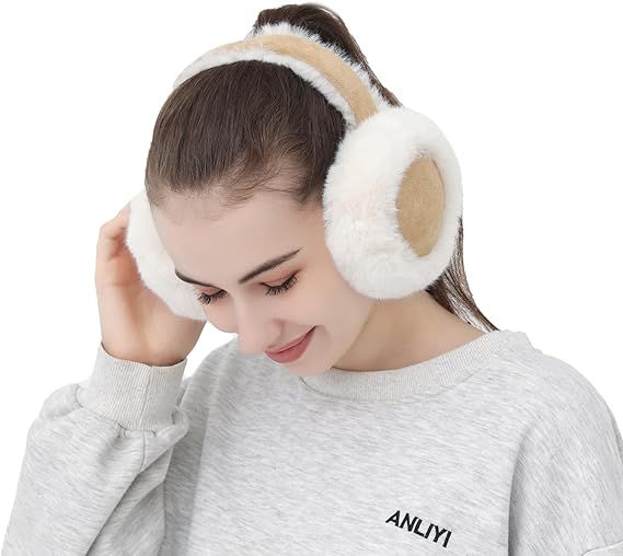 Ear Warmers - Foldable Women's Winter Earmuffs - Plush Faux Fur - Soft and Warm - Suitable for Outdoor Use - Cold Weather Protection โ image 6
