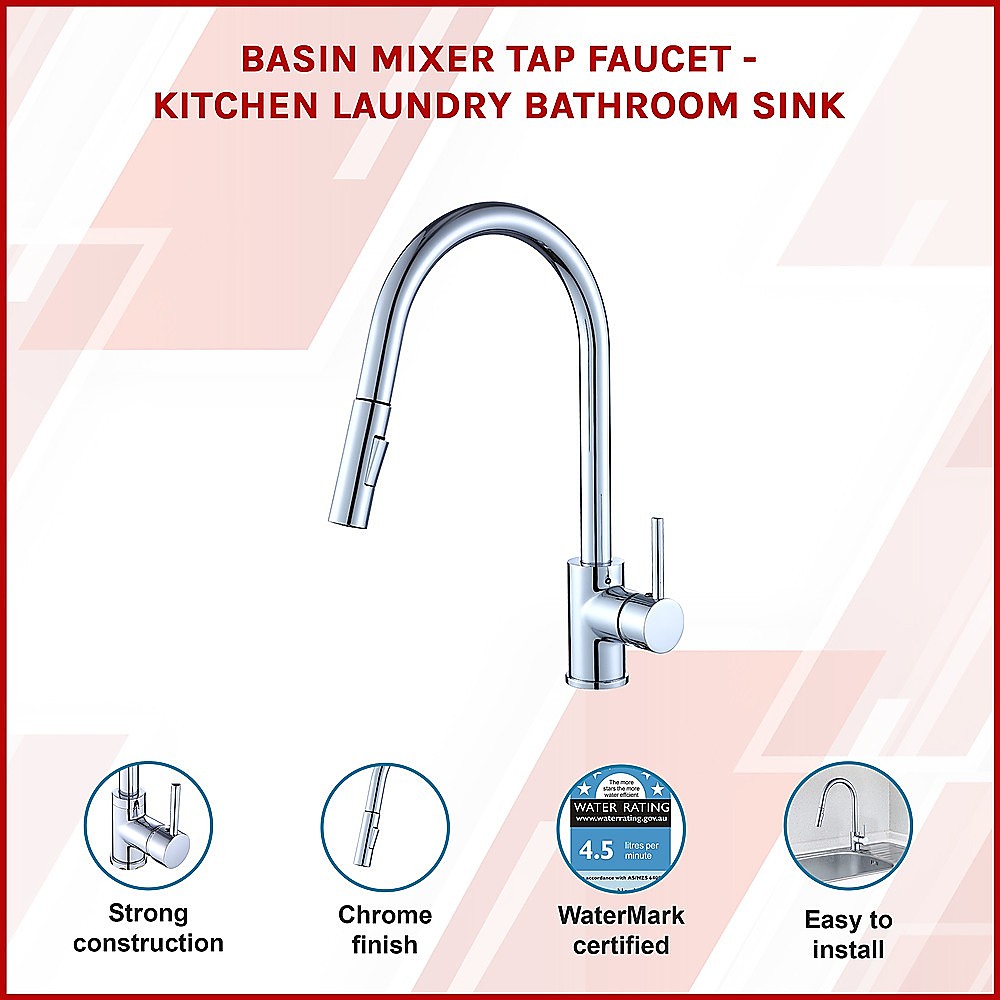 Basin Mixer Tap Faucet -Kitchen Laundry Bathroom Sink โ image 3