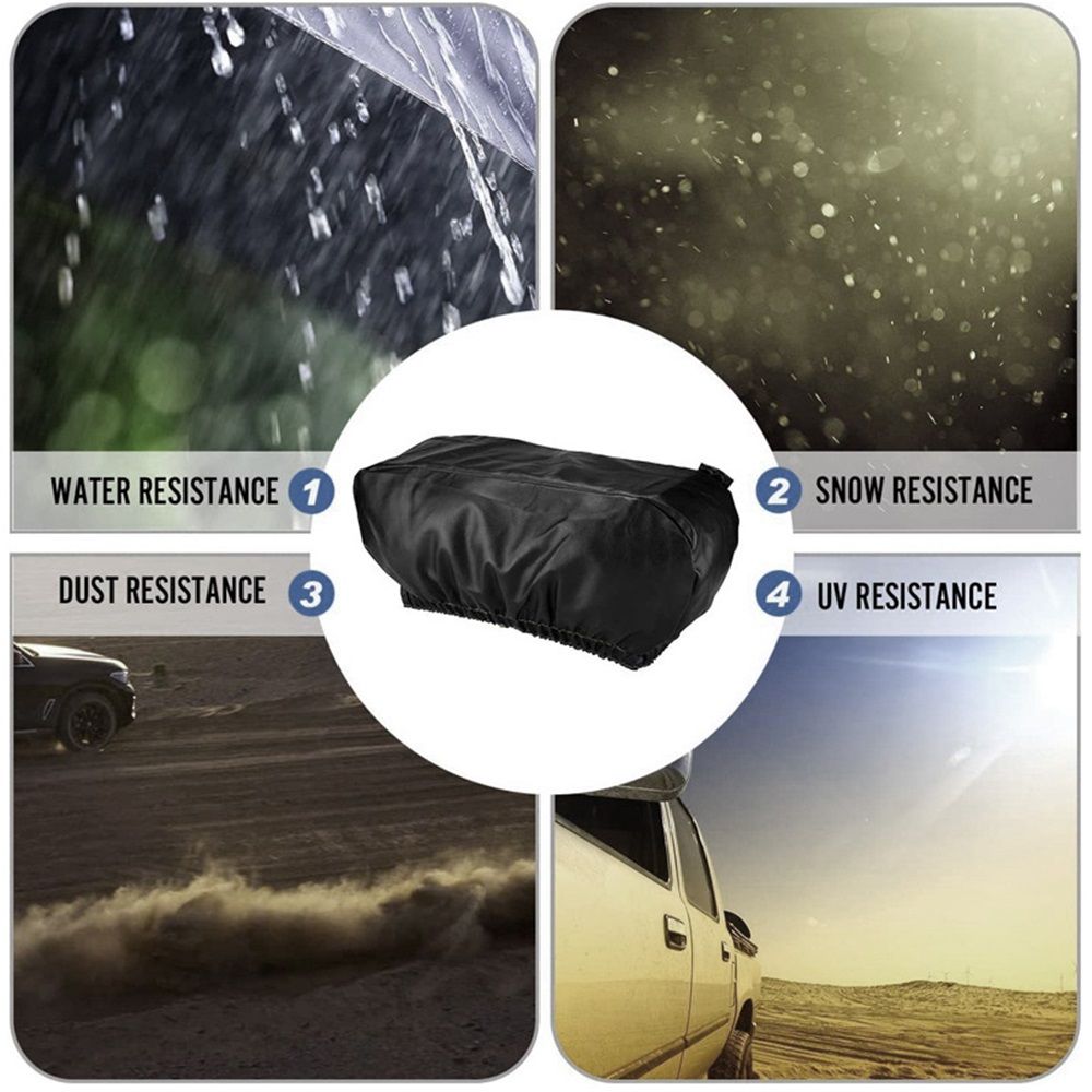 Winch Cover Waterproof Heavy Duty Winch Protection Dust Covers for Indoor Outdoor Electric Winches(black,24*14*7inch) — image 5