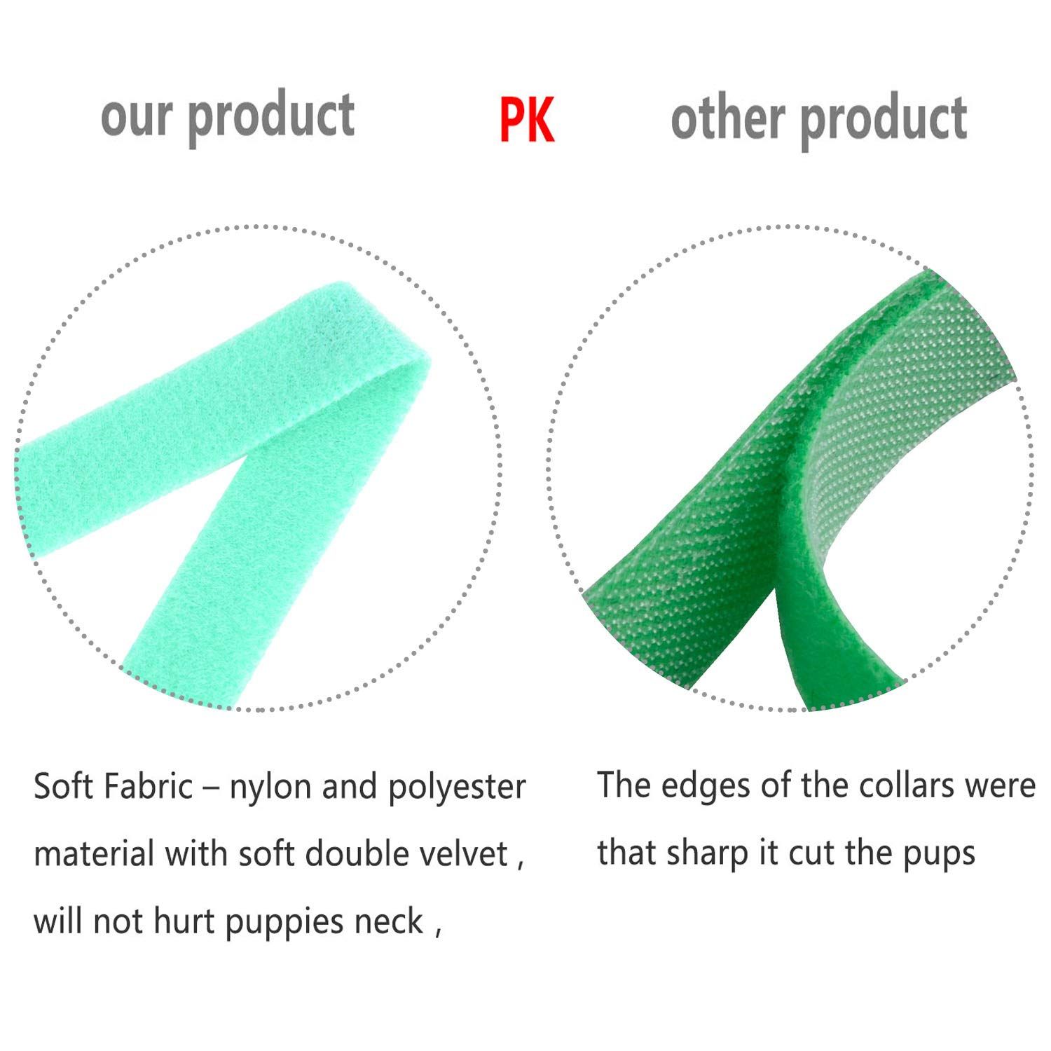 15 Colors Puppy ID Collars Whelping Dog Band Newborn Soft Fabric Adjustable Identification Collar for Pet Dog Cat — image 3