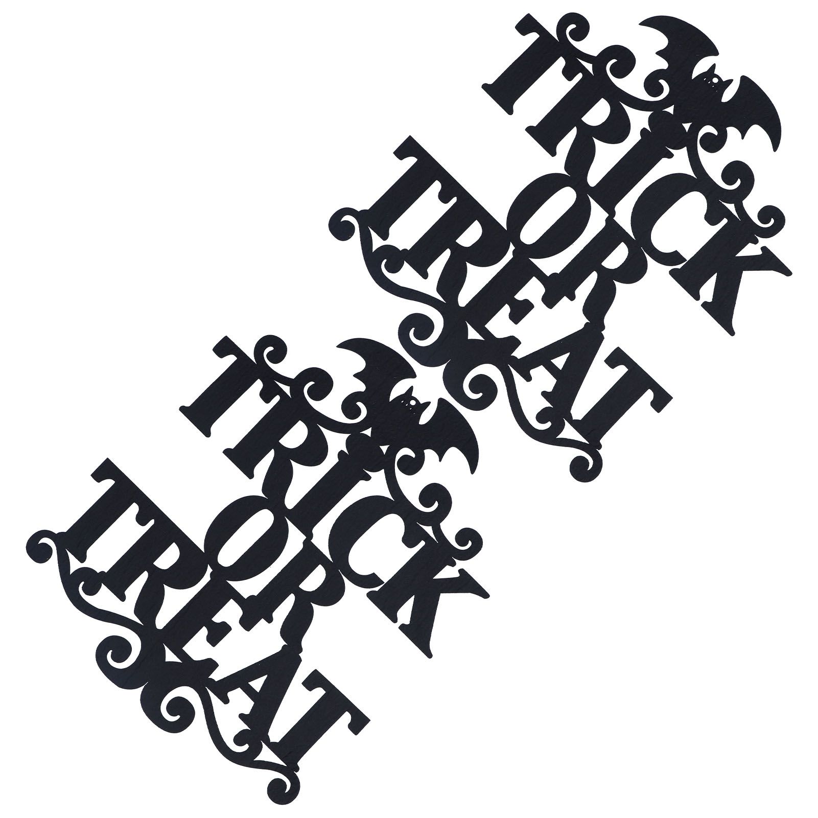 2Set Non Woven Fabric Halloween Hanging Sign Trick Or Treat Hanger for Front Door Party — image 6