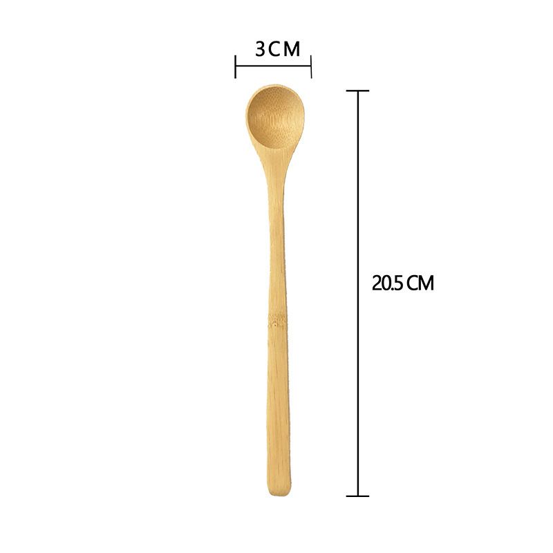 Bamboo Serving/Cooking Utensils Wide Spoon Perfect for cooking and serving food EASY TO MAINTAIN- 3 Pieces โ image 5