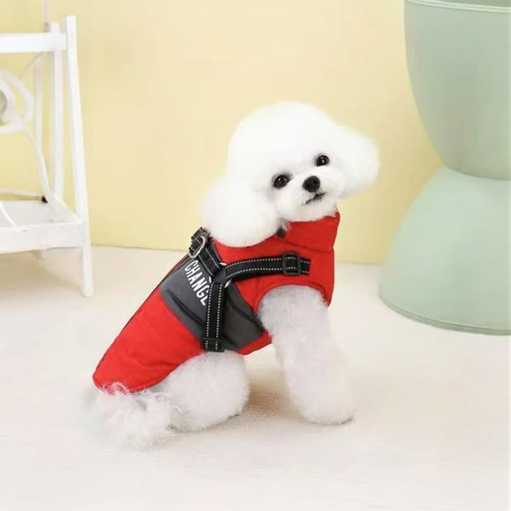 Warm Soft Winter Dog Vest Jacket with Stand Collar, Wind and Waterproof, Multiple Colors, S M L XL — image 3