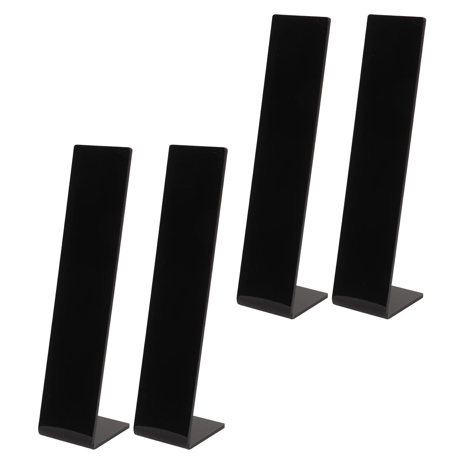 4 Pcs Acrylic Hair Band Display Stand Hair Clasp Jewelry Display Holder for Shop Black โ image 3
