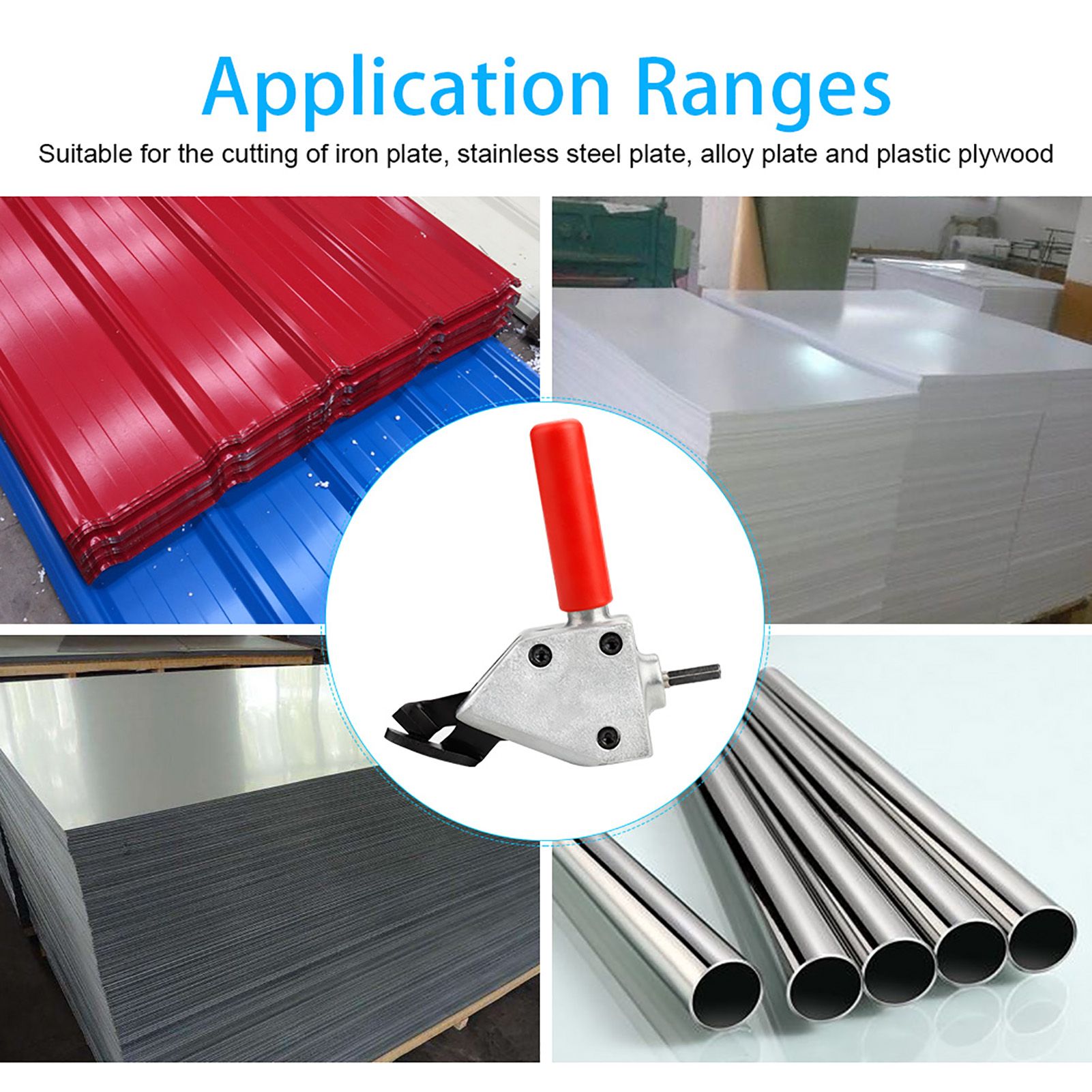 Metal Nibbler Steel Iron Sheet Saw Cutter Cutting Tool Electric Drill Attachment Accessories — image 6