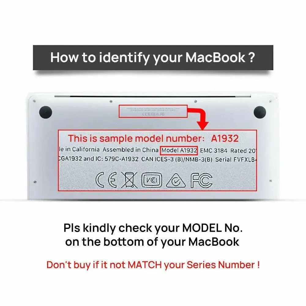 Frosted Transparent Case with Keyboard Cover for MacBook 13 to 16 Inch - Mackbook 15.4 Pro (A1707/A1190) — image 4