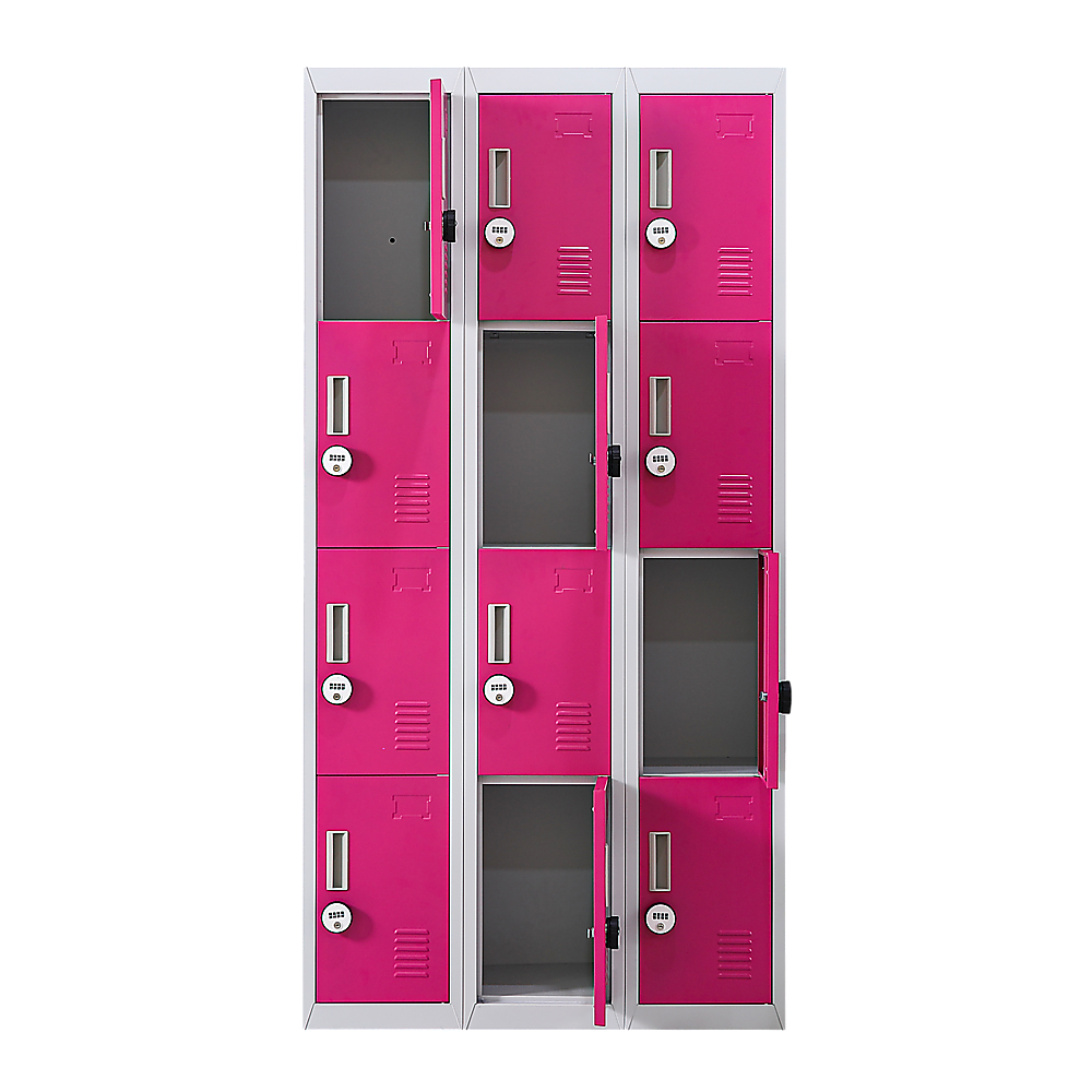 12-Door Locker for Office Gym Shed School Home Storage - 4-Digit Combination Lock โ image 4