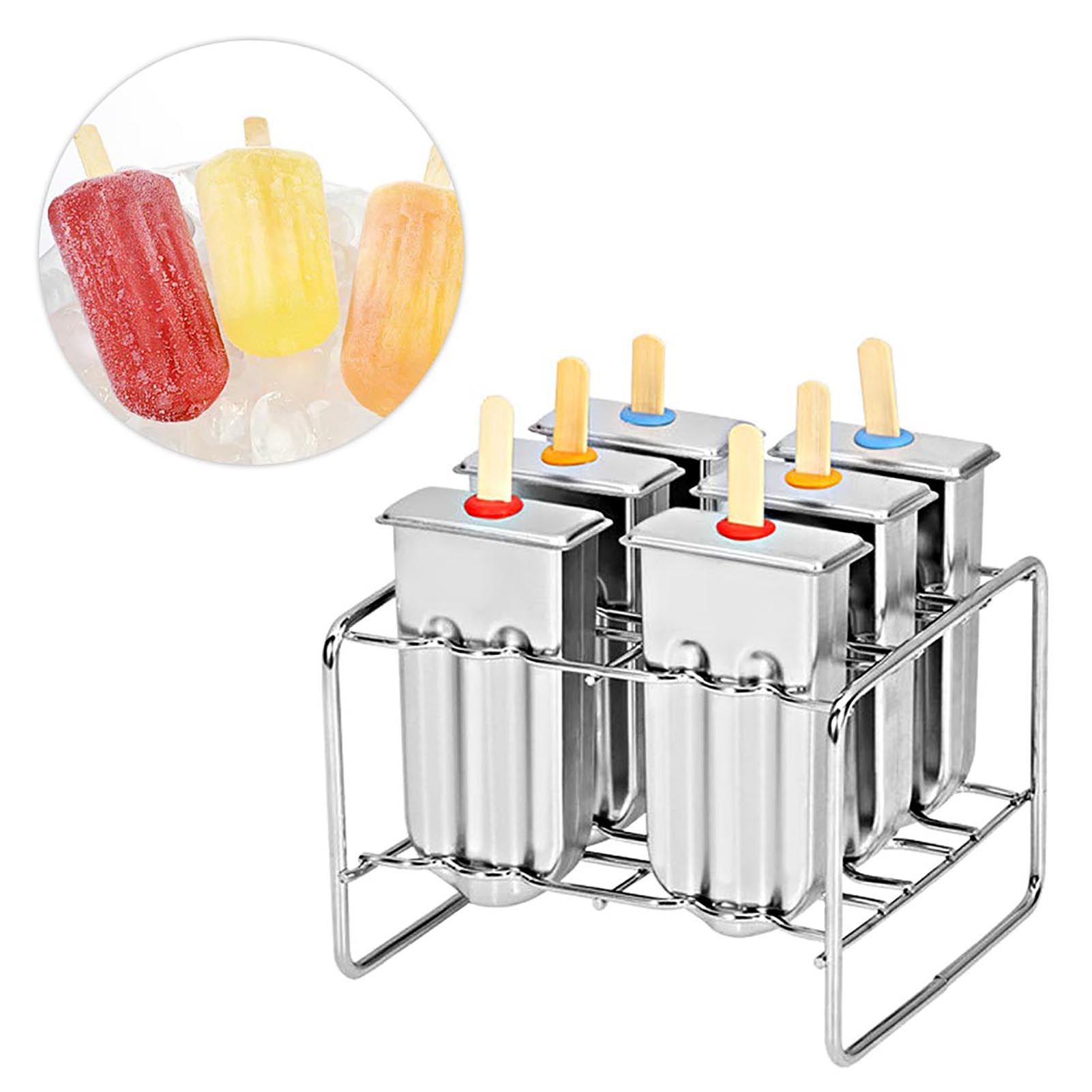 Stainless Steel Molds Ice Cream Industrial Home Kitchen DIY Ice Pop Mould Maker Tool(2#) โ image 6