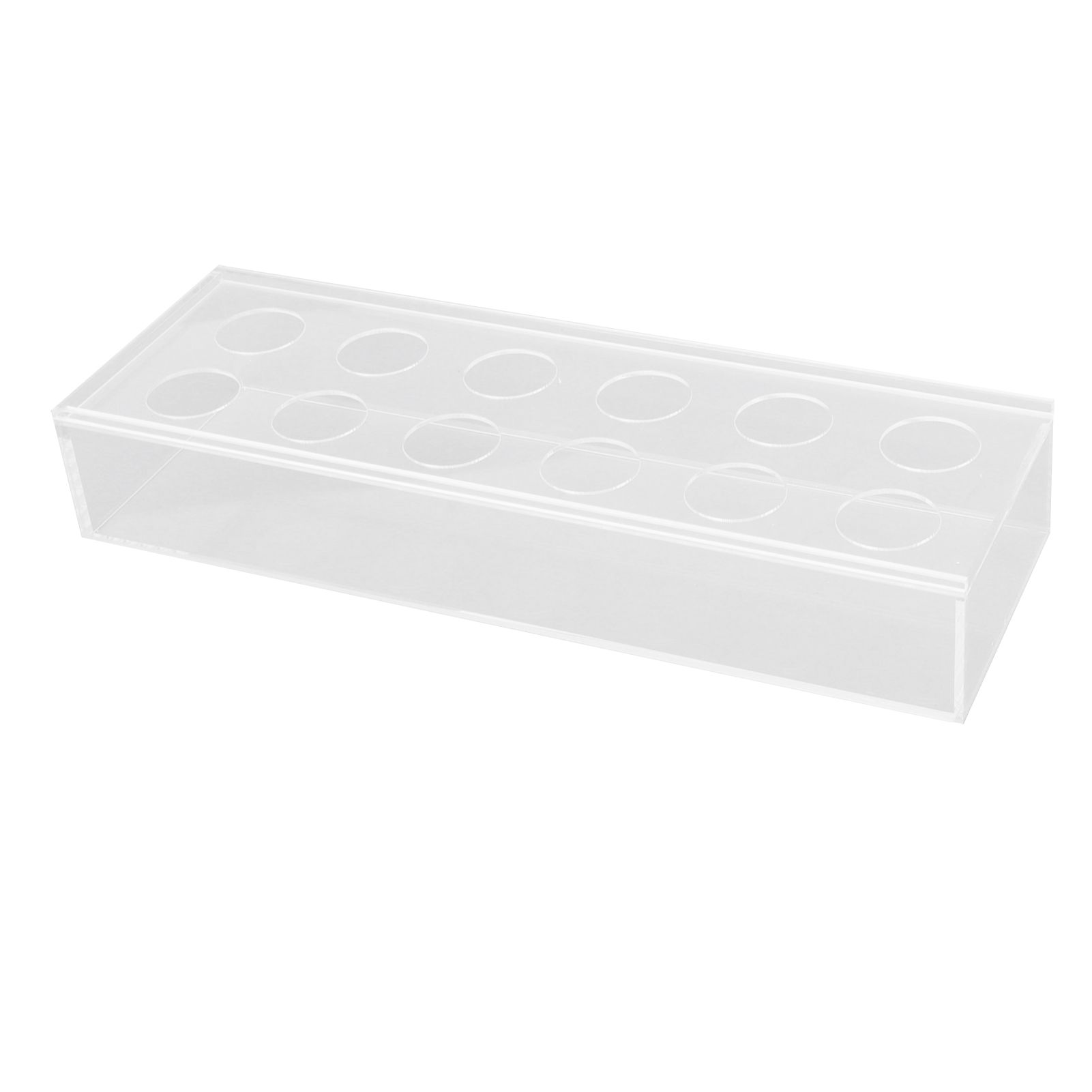 Rectangular Floral Centerpiece Clear Acrylic Flower Vase for Dining Table Wedding Party Home 12 Hole — image 5