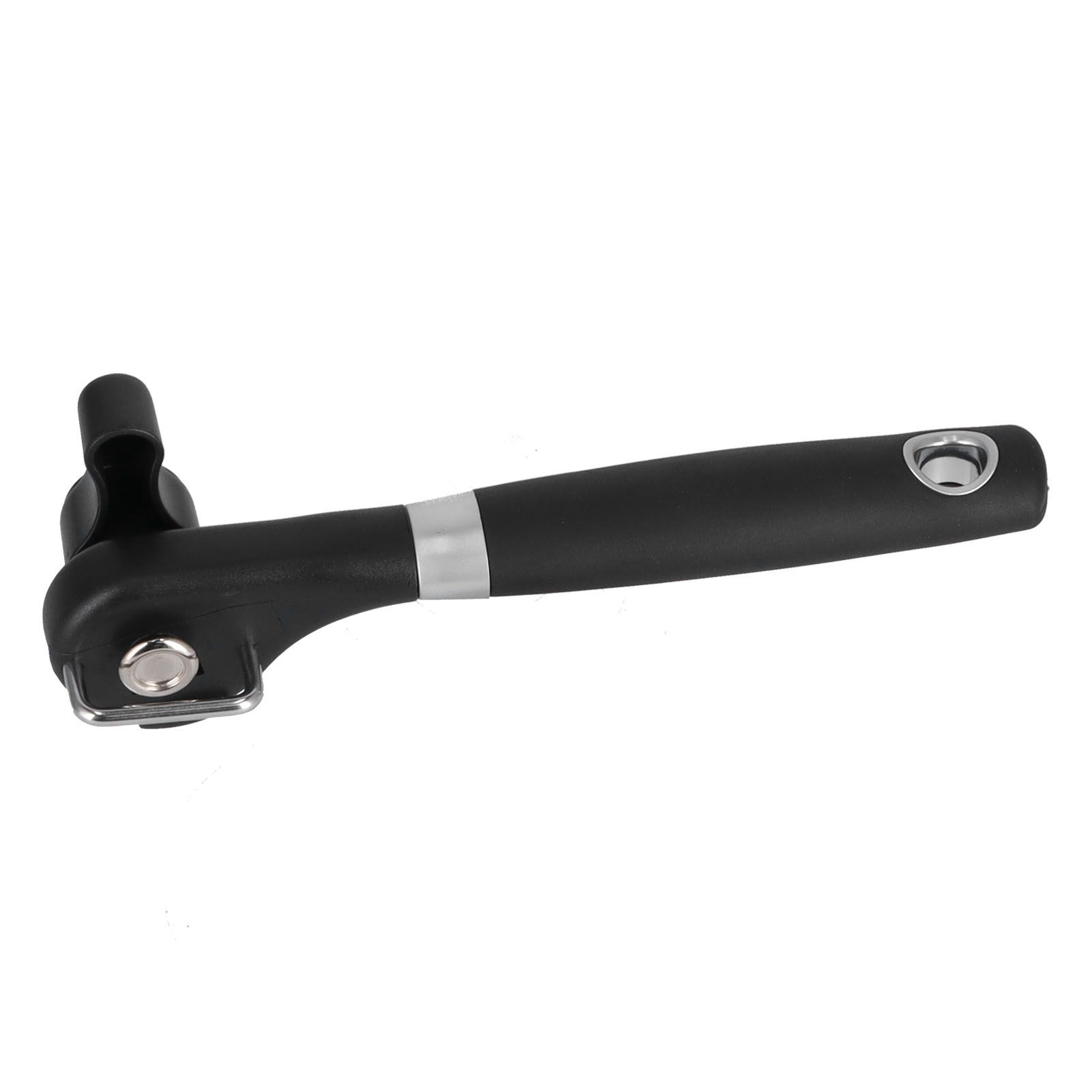 Manual Can Opener Stainless Steel Bottle Opener with Smooth Edge and Non Slip Handle Black for KitchenStraight Handle K3 โ image 2