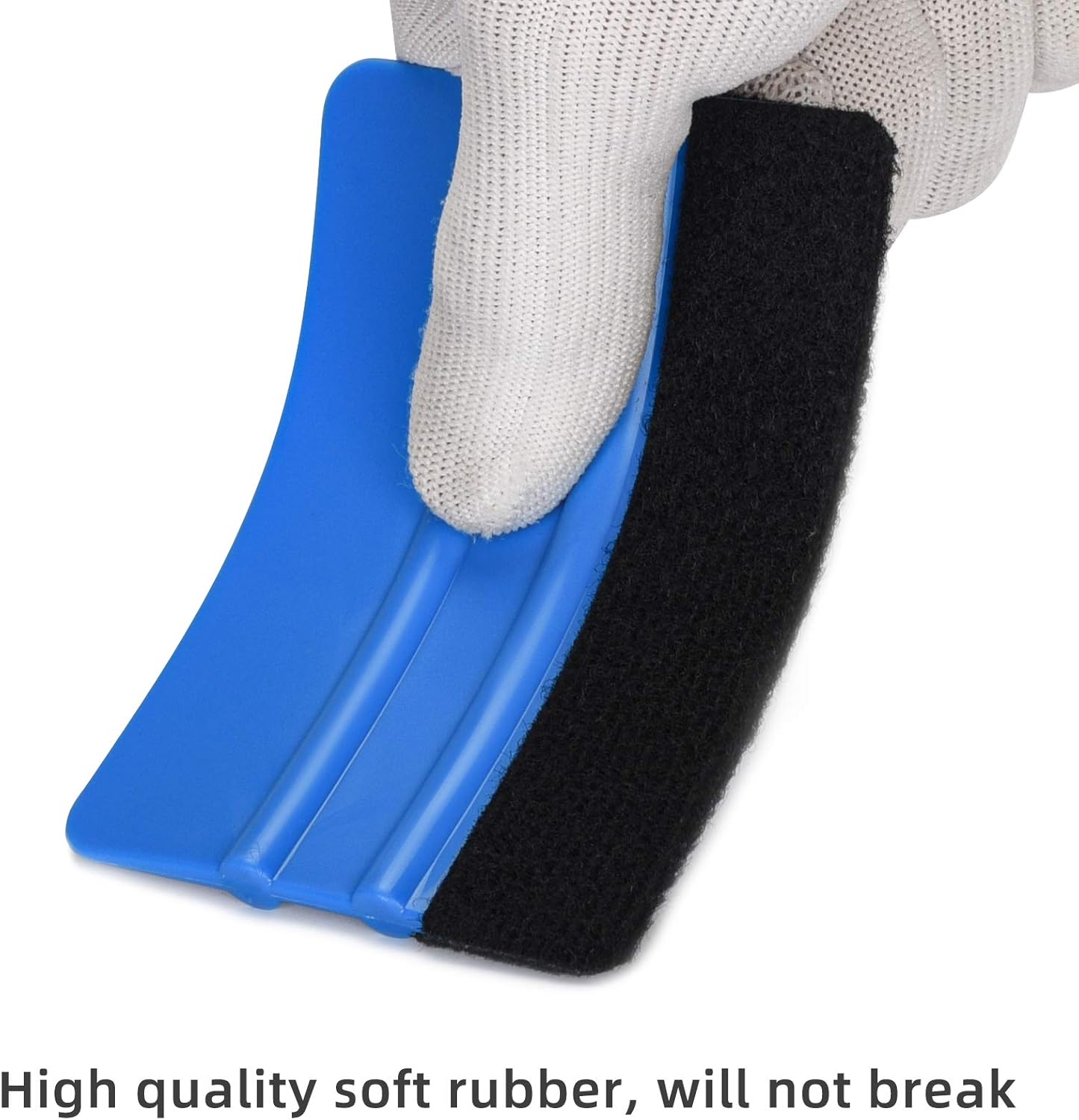 Durable Black Felt Edge Vinyl Squeegee Tool 4-Inch, Car Vinyl Film Wrapping Decal Window Tint Work, Professional Scratch Free Squeegee (Pack of 3) — image 4