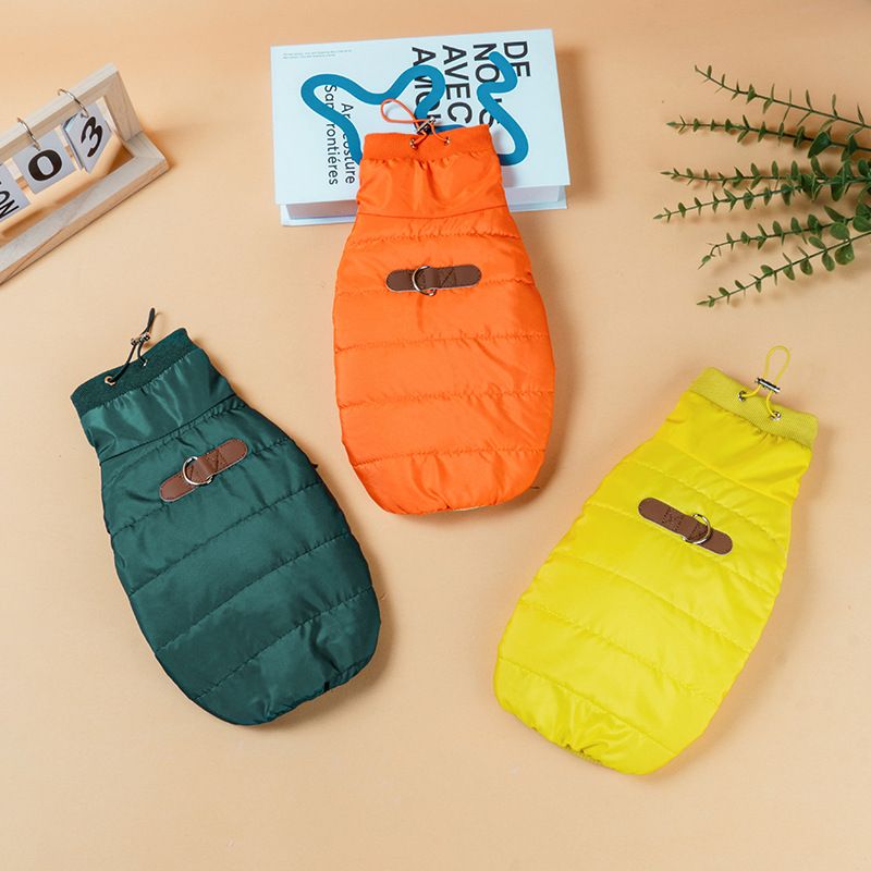 Pet Vest Polyester Warm Coat for Dogs Cats Orange XXL โ image 2