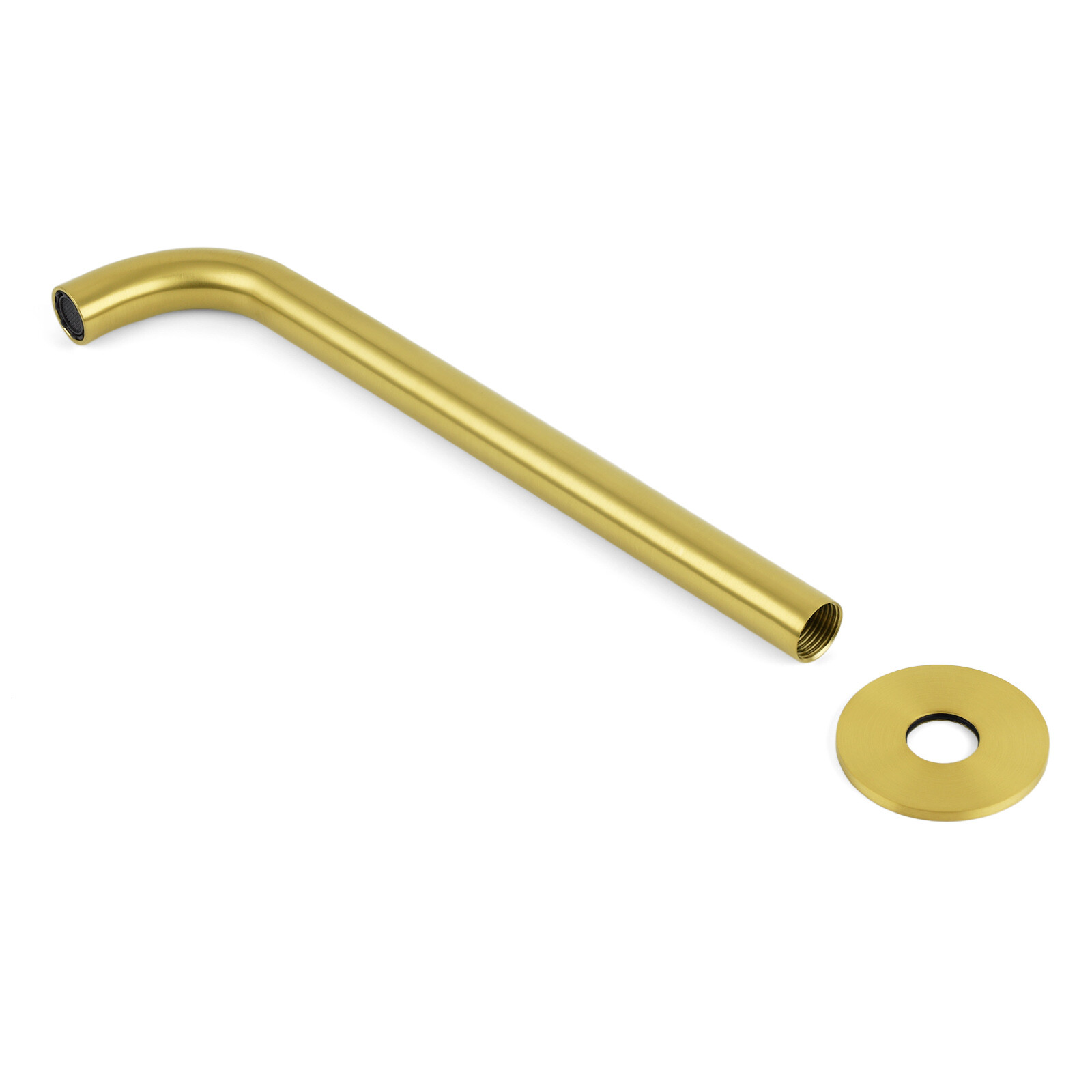 Bathroom 300mm Long Wall Mounted Extention Bath Tub Filler Spout Brushed Gold โ image 5