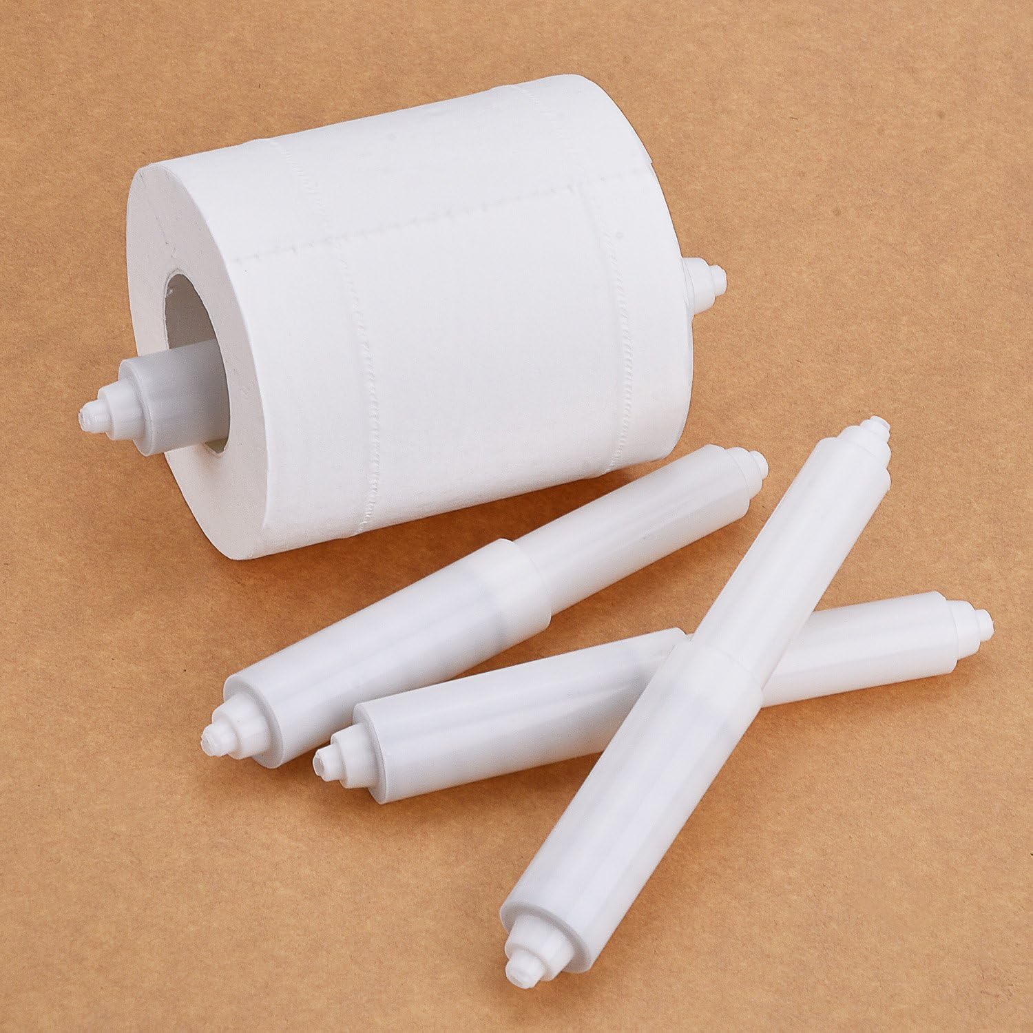 2 Pcs Universal Toilet Paper Holder Replacement Rod Spring Loaded Plastic Retractable Paper Replacement Rod Toilet Tissue Roll Holder Insert for Bathroom Home โ image 4
