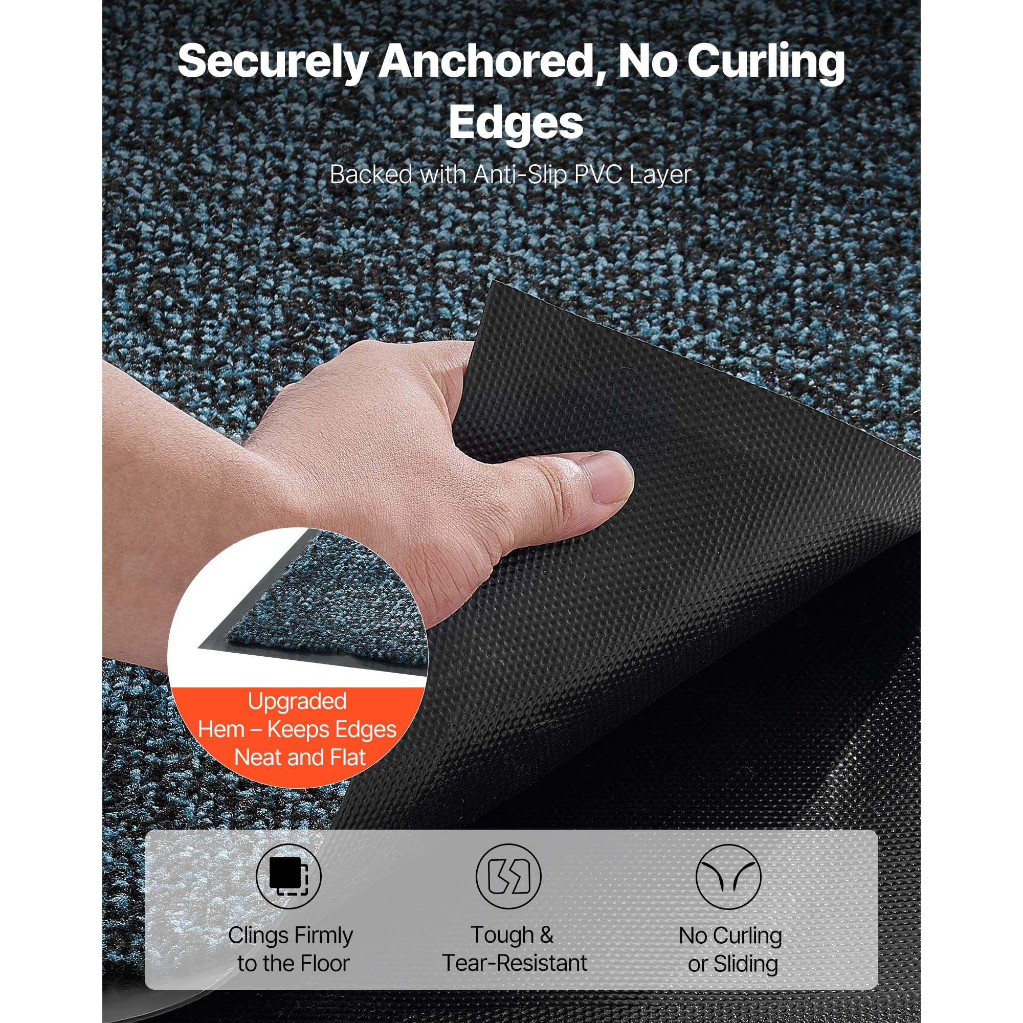 Front Door Mat, 1829 x 1219 mm Commercial Floor Mat for Indoor and Outdoor, Industrial Entrance Carpet with PVC Backing, Heavy Duty Washable Entry Rug for โ image 5
