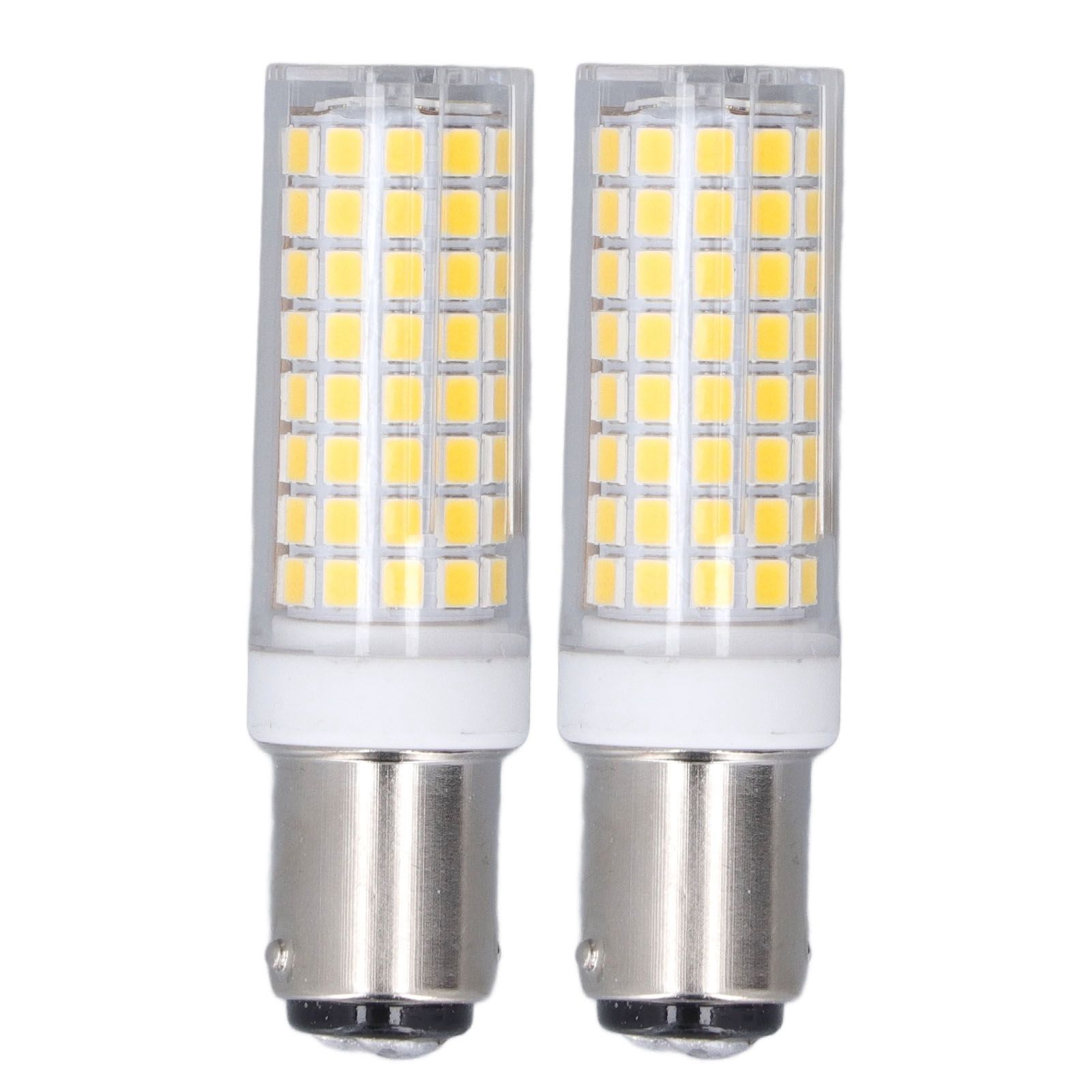 2 Pcs LED Corn Bulb BA15D 10W Dimmable Energy Saving 102LEDs Ceramic Light Bulb AC 100‑120V