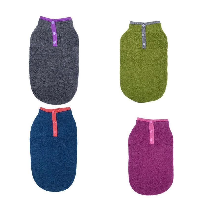 XS Pet Dog Puppy Winter Warm Fleece Jumper Vest Coat Jacket Apparel Clothes - Green — image 3