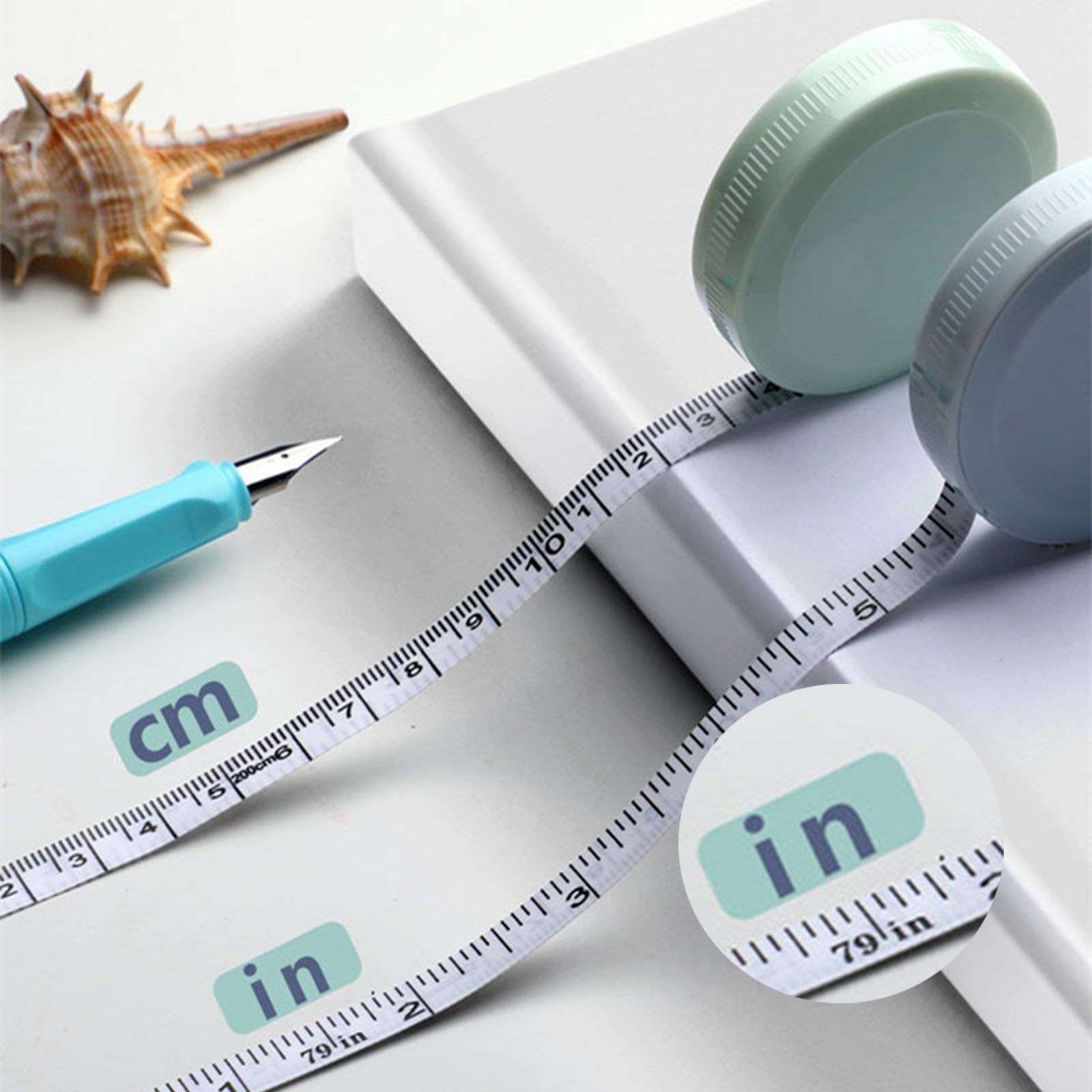 3 Packs Retractable Tape Measure Premium Sewing Tape Double Scale Vinyl Ruler for Weight Loss Medical Tailor Fabric Cloth โ image 2