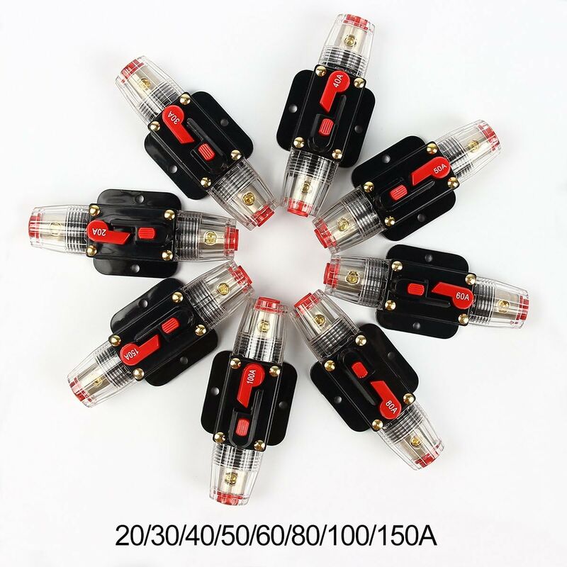 Car Circuit Breaker 12V - 24V Dc Car Protection With Manual Reset Switch Fuse 100A — image 2