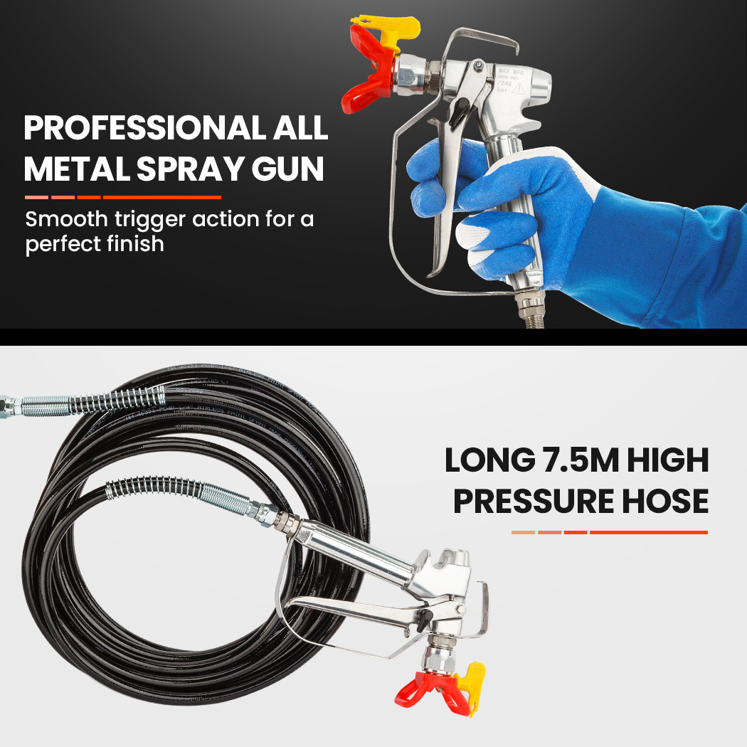 Unimac 740W Electric Airless Paint Sprayer Portable High Pressure Station Spray Gun — image 3