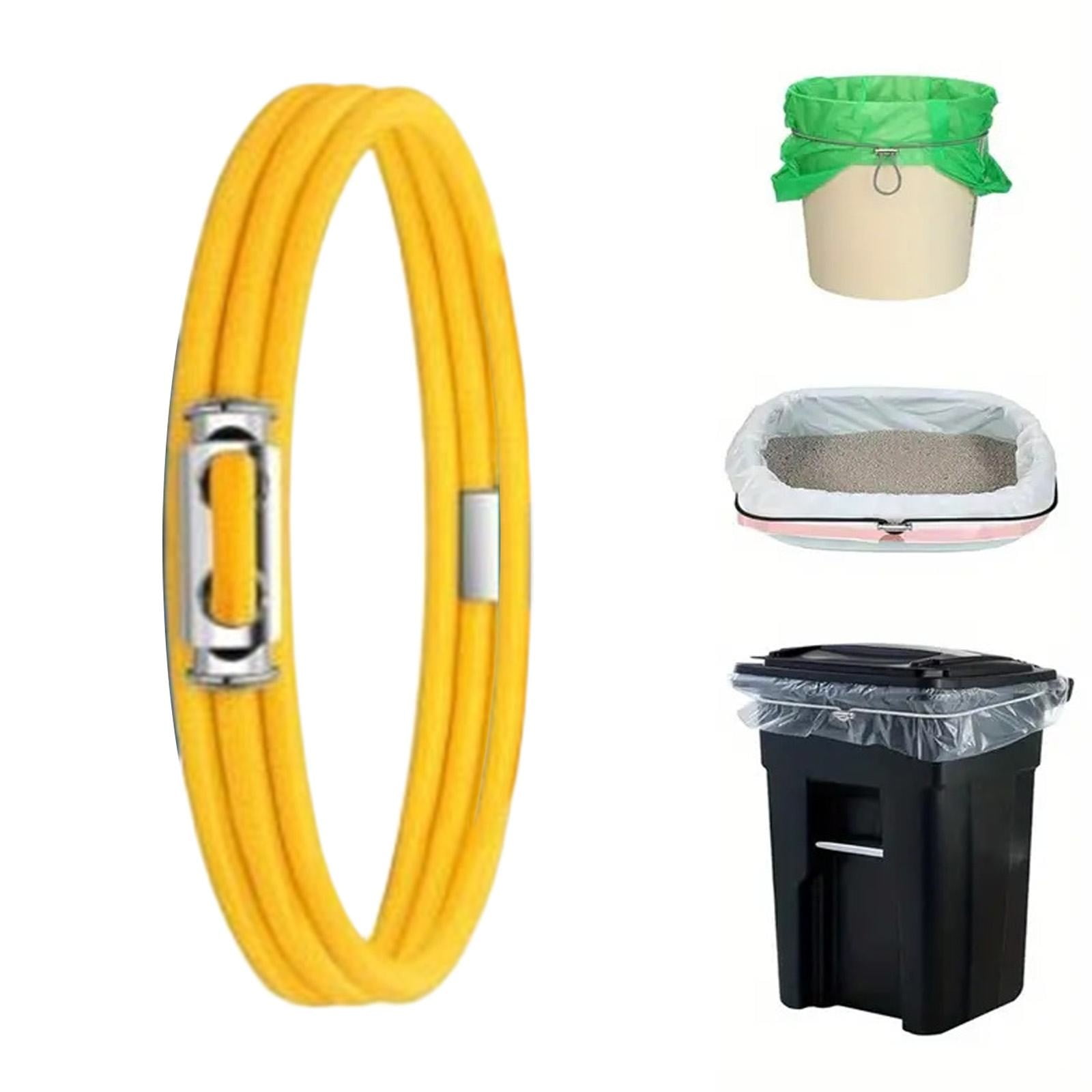 Garbage Can Rubber Bands,Multifunction Litter Box Bands,Fits 13-30 Gallon Bins, Heavy-duty Trash Can Bands to Hold Garbage Bags in Place, Trash Bag Holder Band — image 2