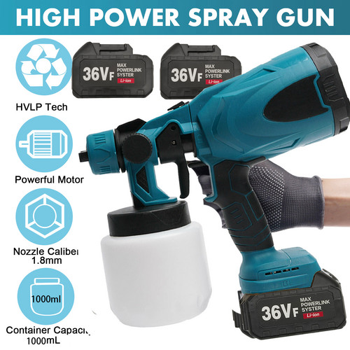 Cordless High Pressure Airless Spray Gun Paint Sprayer For Makita 18V Battery โ image 3