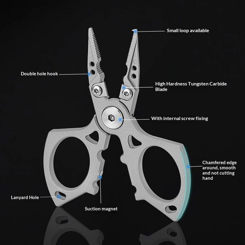 Fishing Pliers Saltwater, Stainless Steel Fishing Pliers with Split Ring, Fish Hook Remover, Fishing Gift for Men โ image 4
