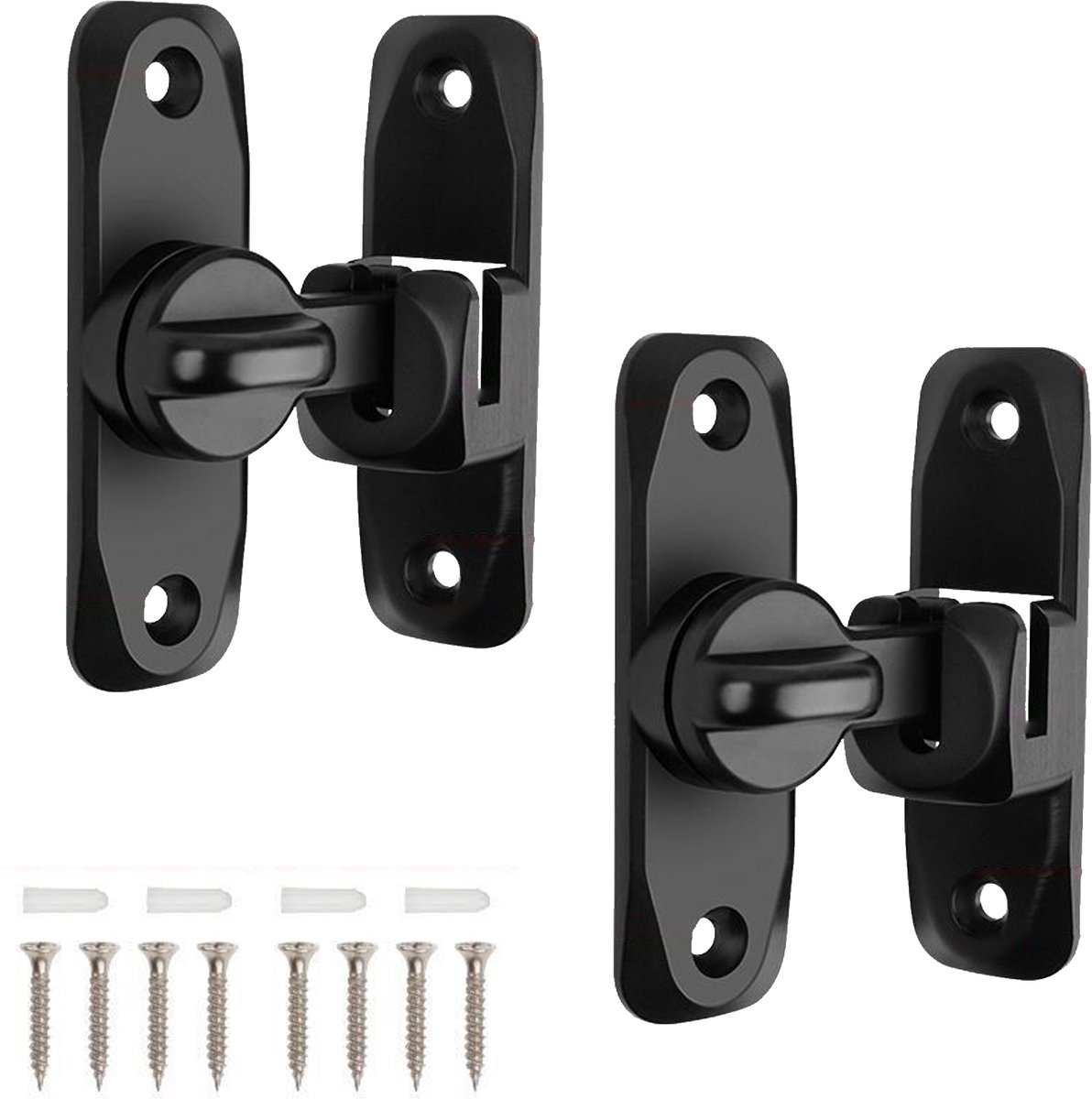 pieces - 90/180 degrees - sliding door lock - privacy protection - security sliding door lock - small gate locks - hardware for shed, garden, bathroom