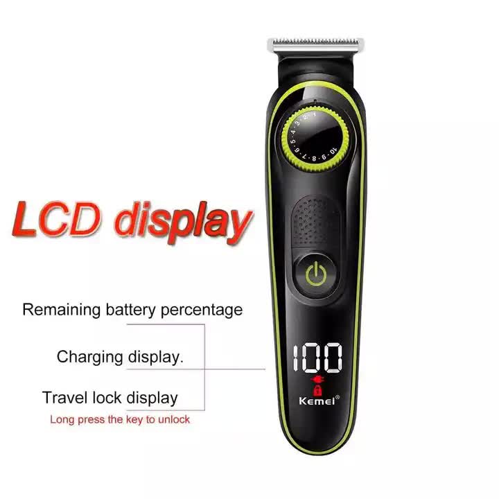 KM-696 5-in-1 Multifunctional Hair Clipper - Electric Hair Trimmer, Shaver & Nose Hair Trimmer Set โ image 4