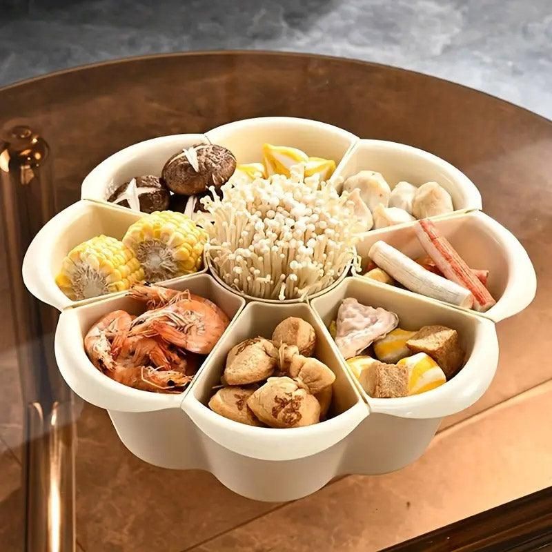 Multifunctional Hot Pot Platter 9 Grid Serving Dish Vegetable Snack Plate Tray โ image 4