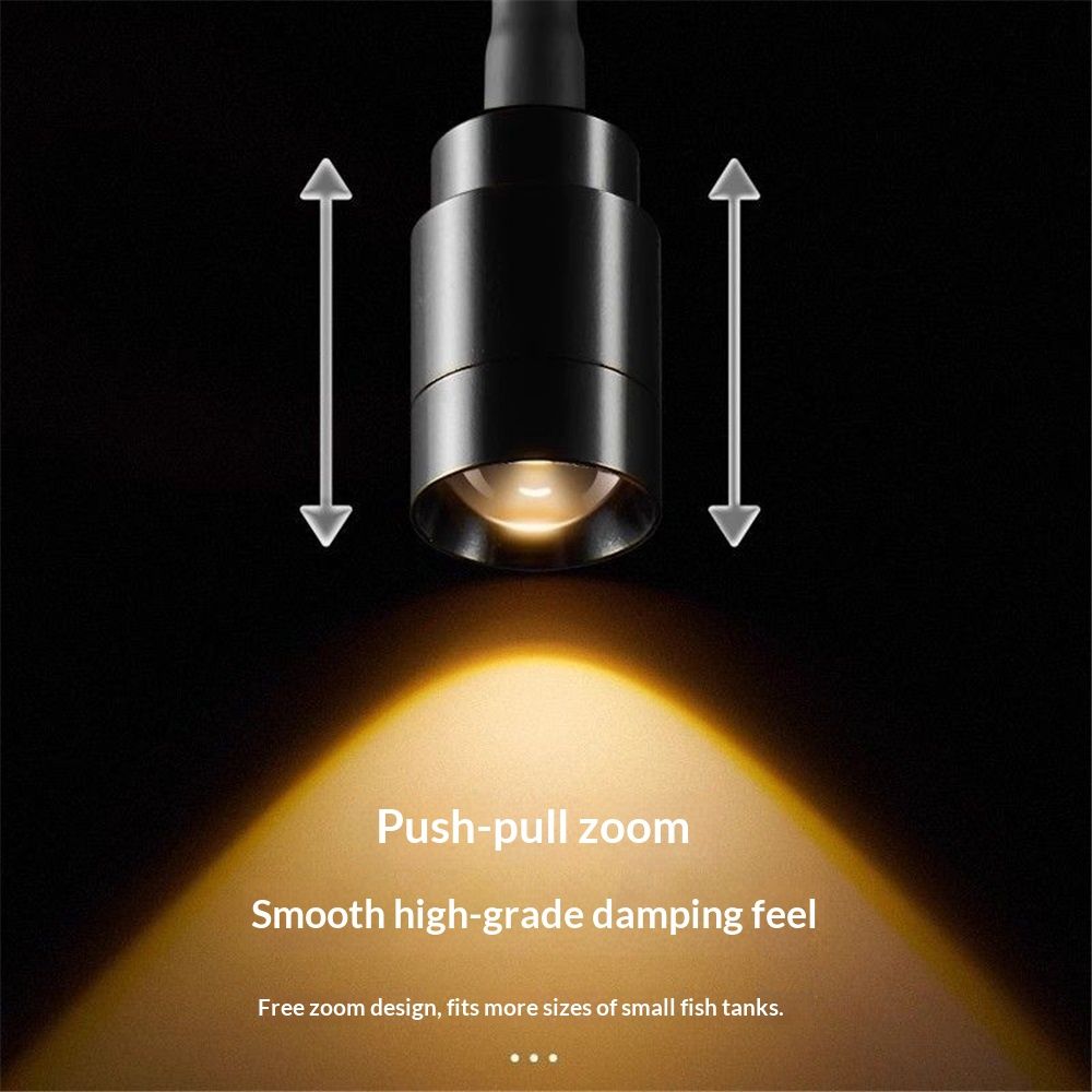 LED Aquarium Light - Freshwater Fish Tank Spotlight Vivarium Terrarium Light Fish tank light, turtle light zoom 3W Warm Light — image 2