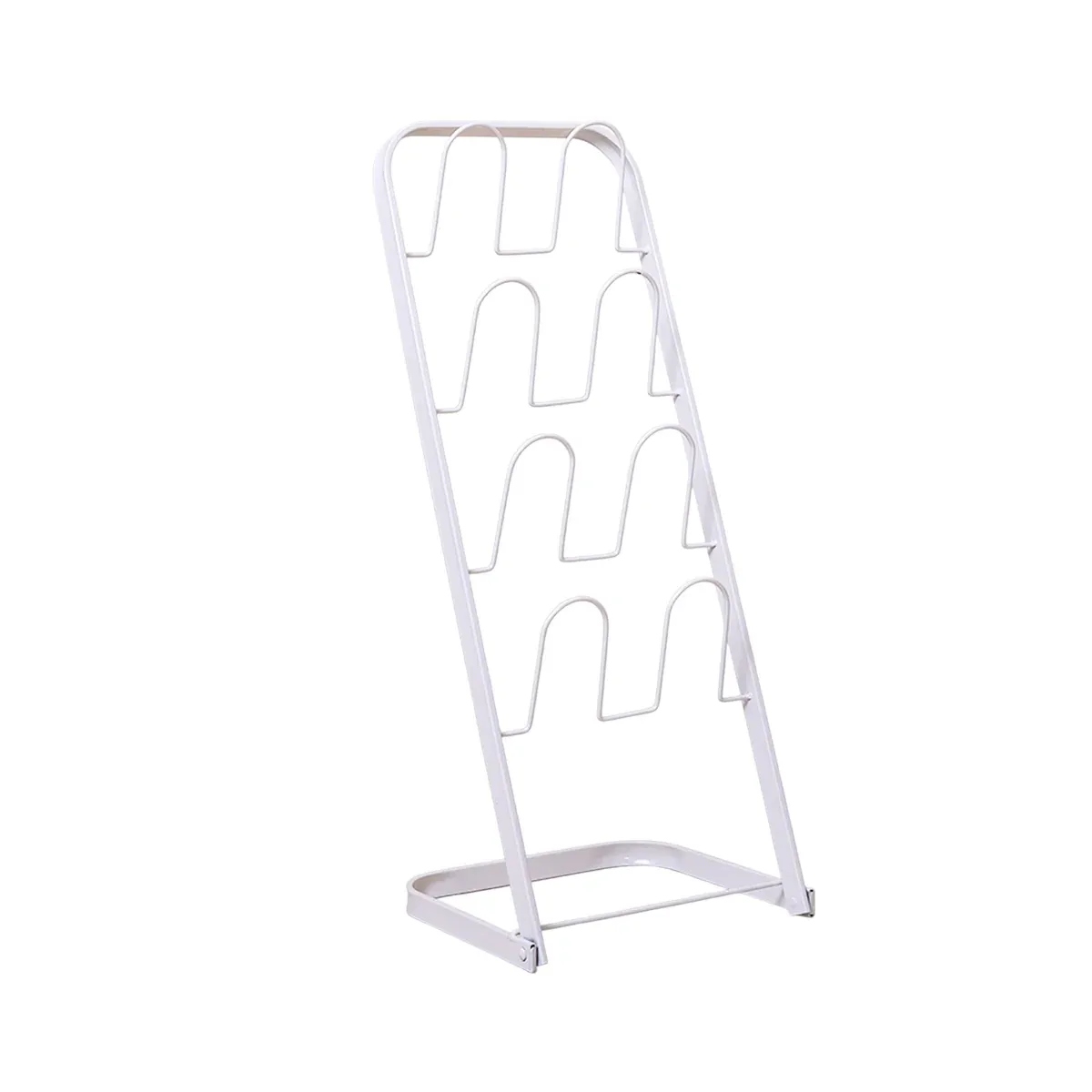 Metal Floor Standing Slipper Rack for Entryway Hallway Bathroom — image 2
