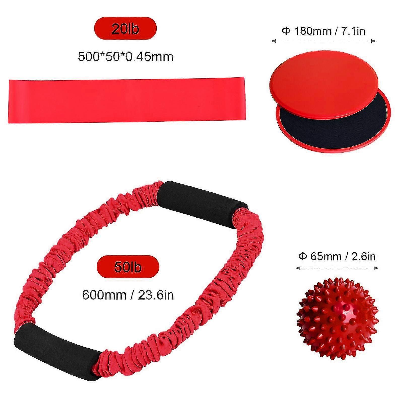 Yoga Fitness O-ring Tensioner Six-piece Stretch Strap For Yoga Exercise Pilates Black โ image 3