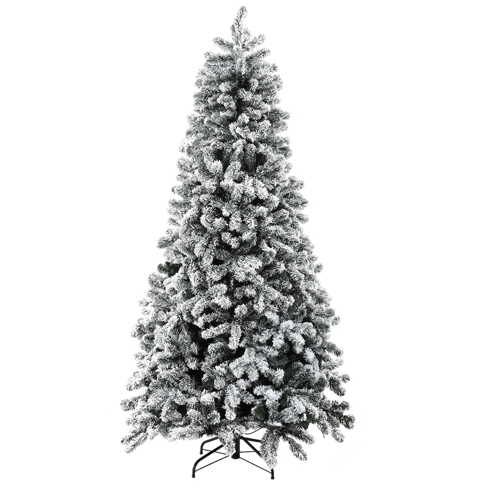 Jingle Jollys Christmas Tree 2.1m Snow Flocked LED Xmas Decoration 8 Light Modes โ image 3