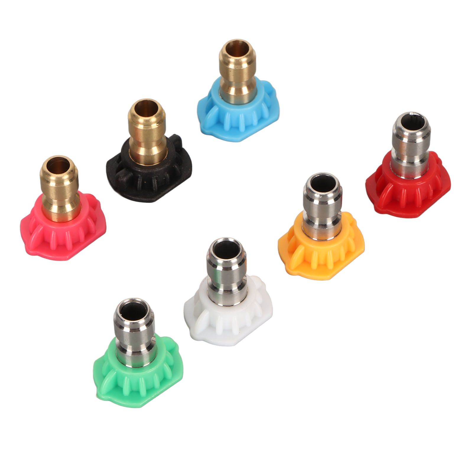 High Pressure Water Gun Nozzle 1/4 Inch 7 Colors Fan Shaped Multifunctional Pressure Washer Spray Nozzle — image 6