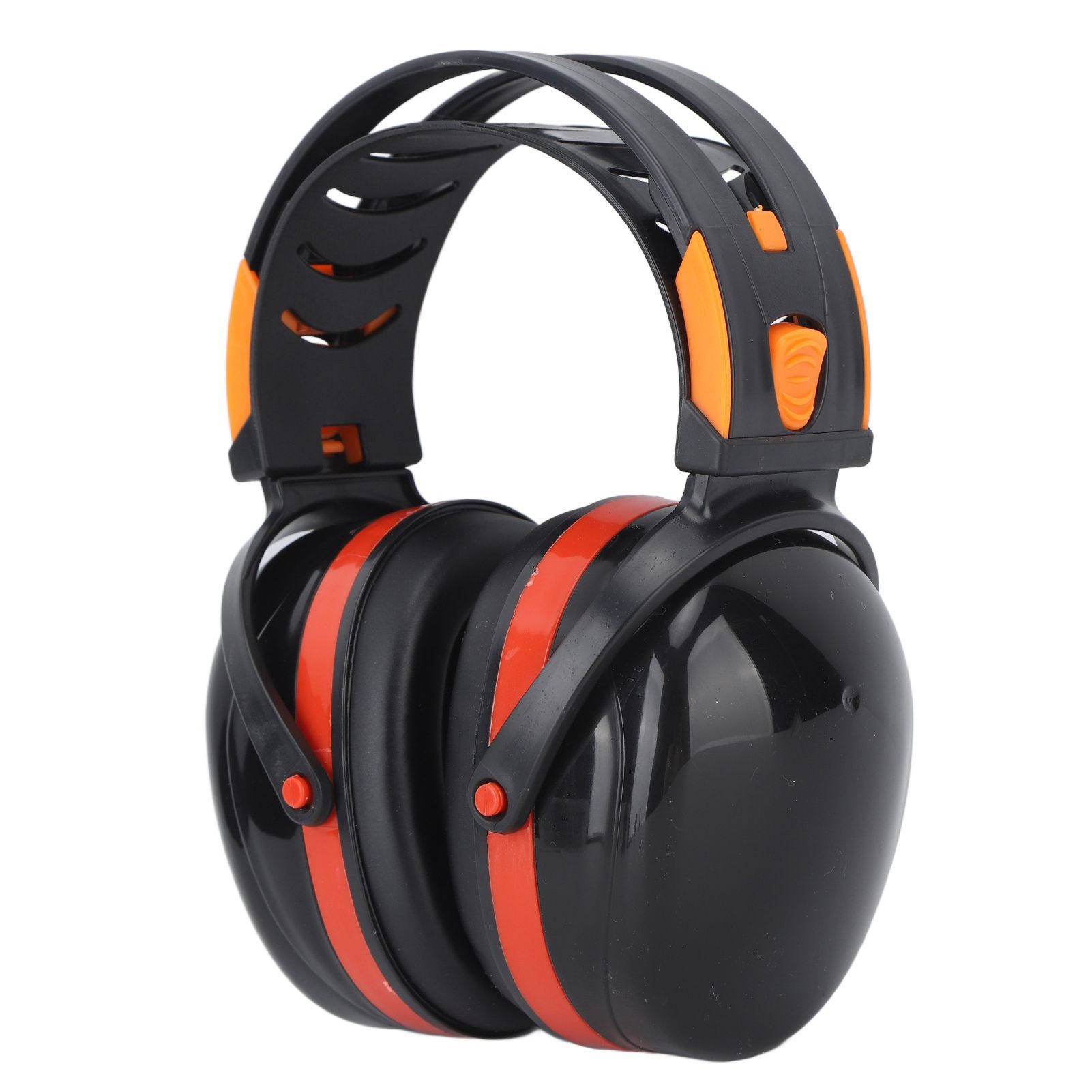 Noise Reduction Earmuffs Foldable Lightweight Hearing Protection Safety Over Head Ear Muff for Garden Shooting Mowing Black Red โ image 2