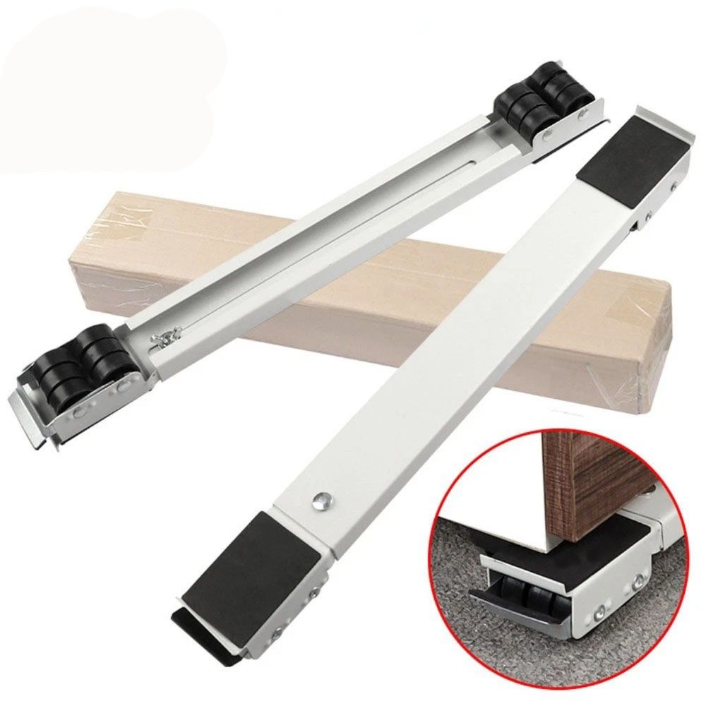 2PC Black+Lever Handle Furniture Lifter Heavy Roller Move Tool Set Moving Wheel Mover Sliders Kit โ image 5